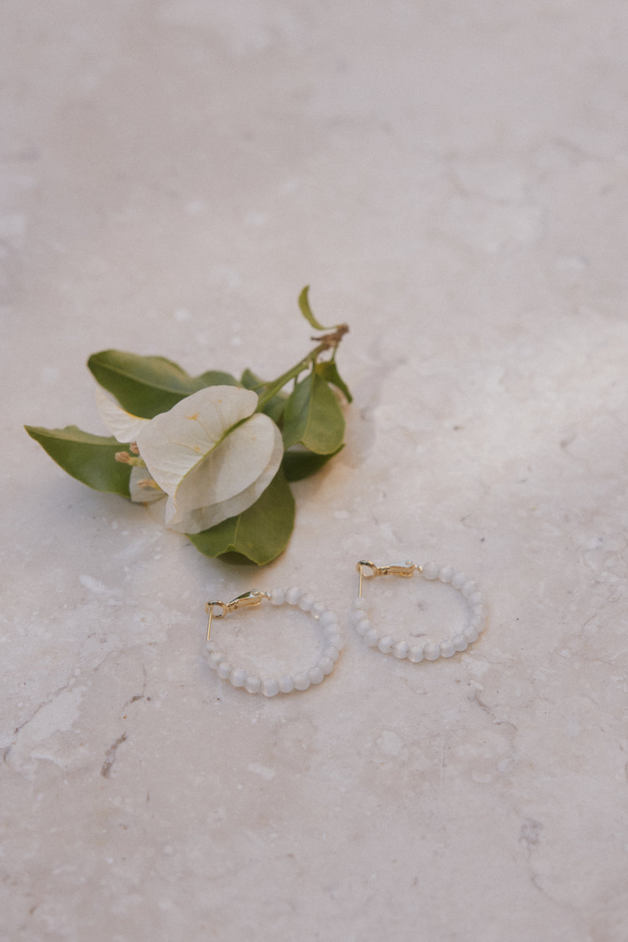 18k Gold Plated WaterBeads Earrings Gold-Seaa Fashion