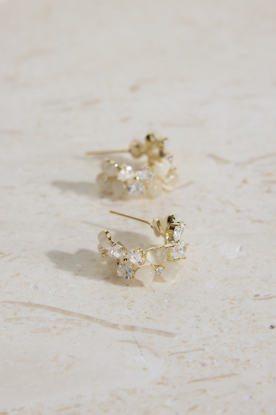 18k Gold Plated Sandy Escape Earrings Gold-Seaa Fashion