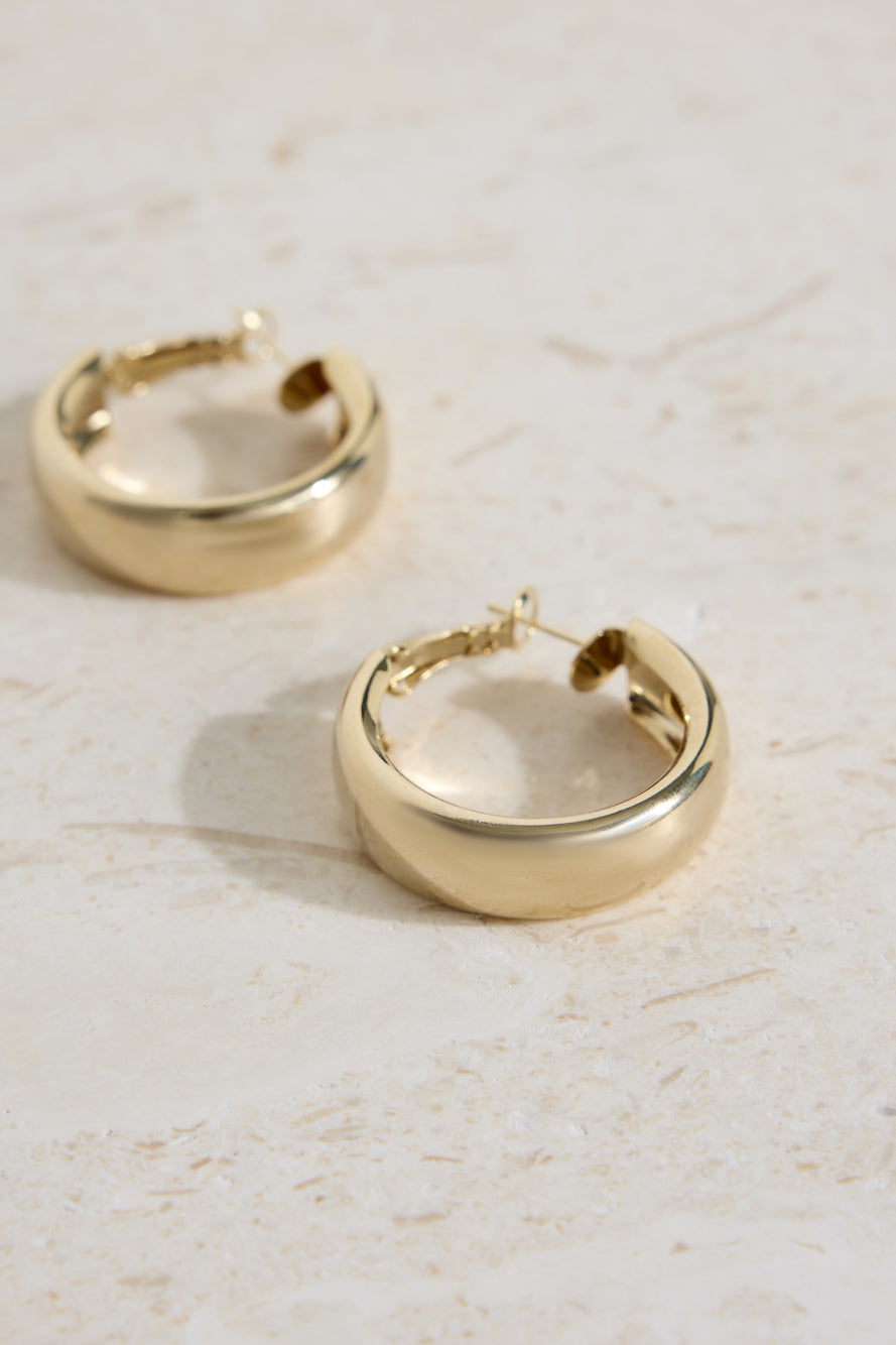 18K Gold Plated True Self Earrings Gold-Seaa Fashion