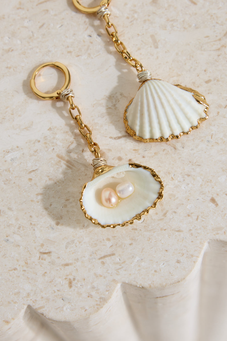 18k Gold Plated Hidden Meaning Earrings Gold-Seaa Fashion