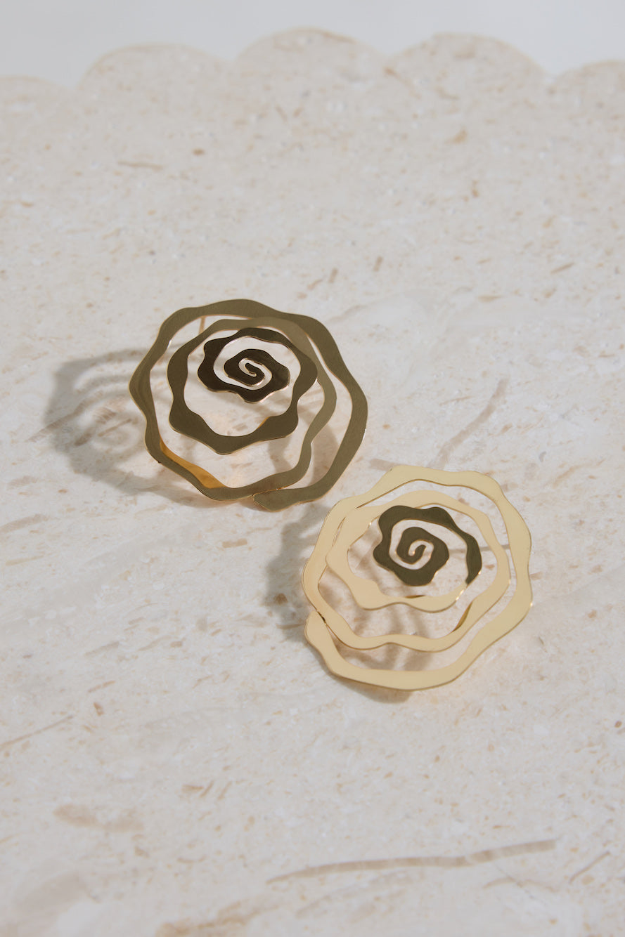 18K Gold Plated Enchanted By You Earrings Gold-Seaa Fashion