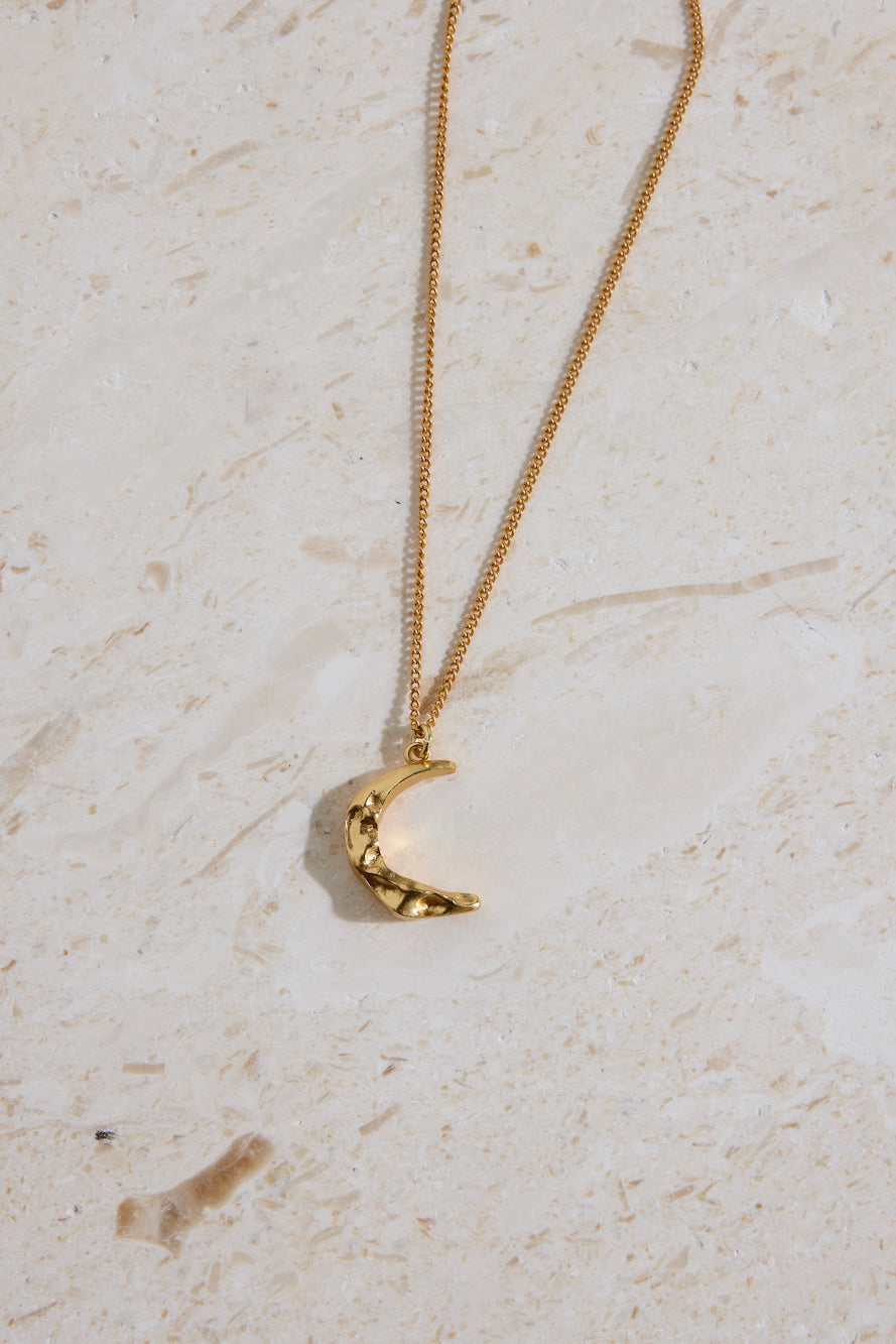 18K Gold Plated La Luna Necklace Gold-Seaa Fashion