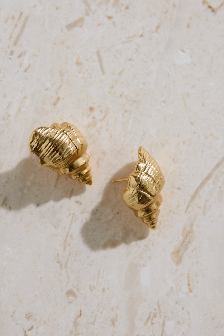 18K Gold Plated Find Your Shell Earrings-Seaa Fashion