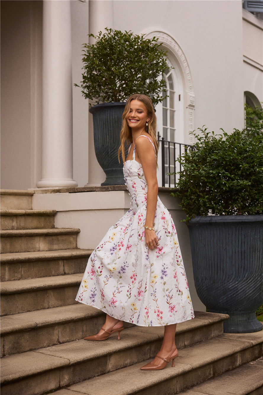 Whimsical Charm Maxi Dress Print-Seaa Fashion