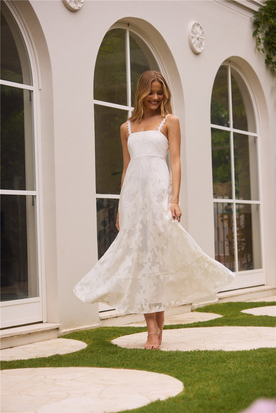 Garden Romance Midi Dress White-Seaa Fashion