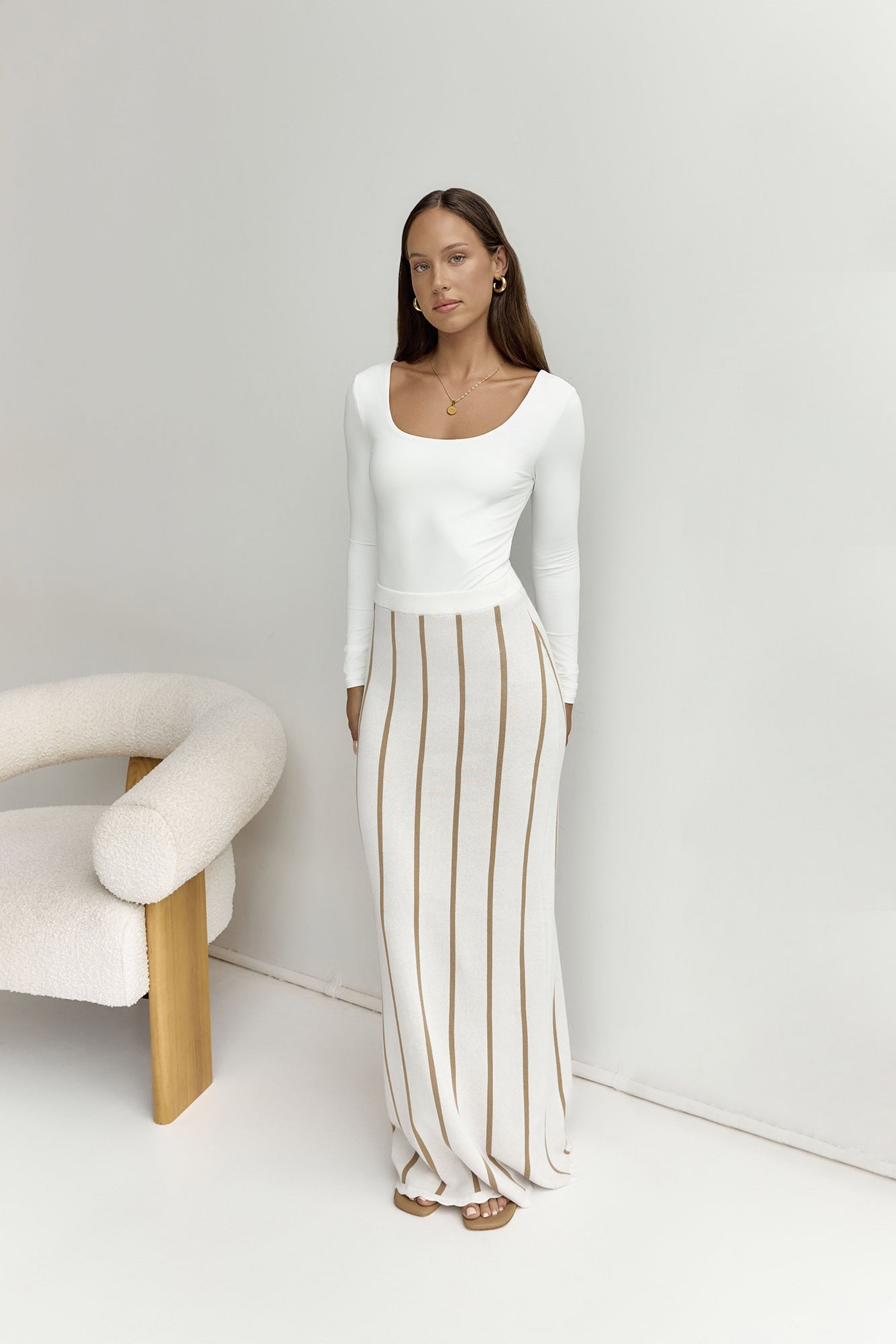 BASE Second Skin Long Sleeve Bodysuit White-Seaa Fashion