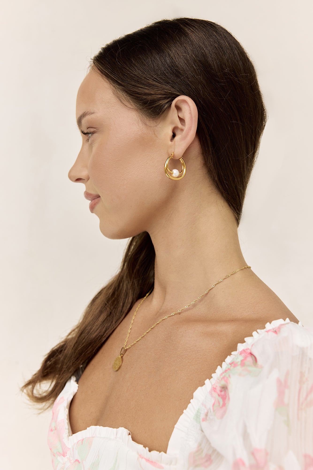 18k Gold Plated Amber Tide Earrings Gold-Seaa Fashion