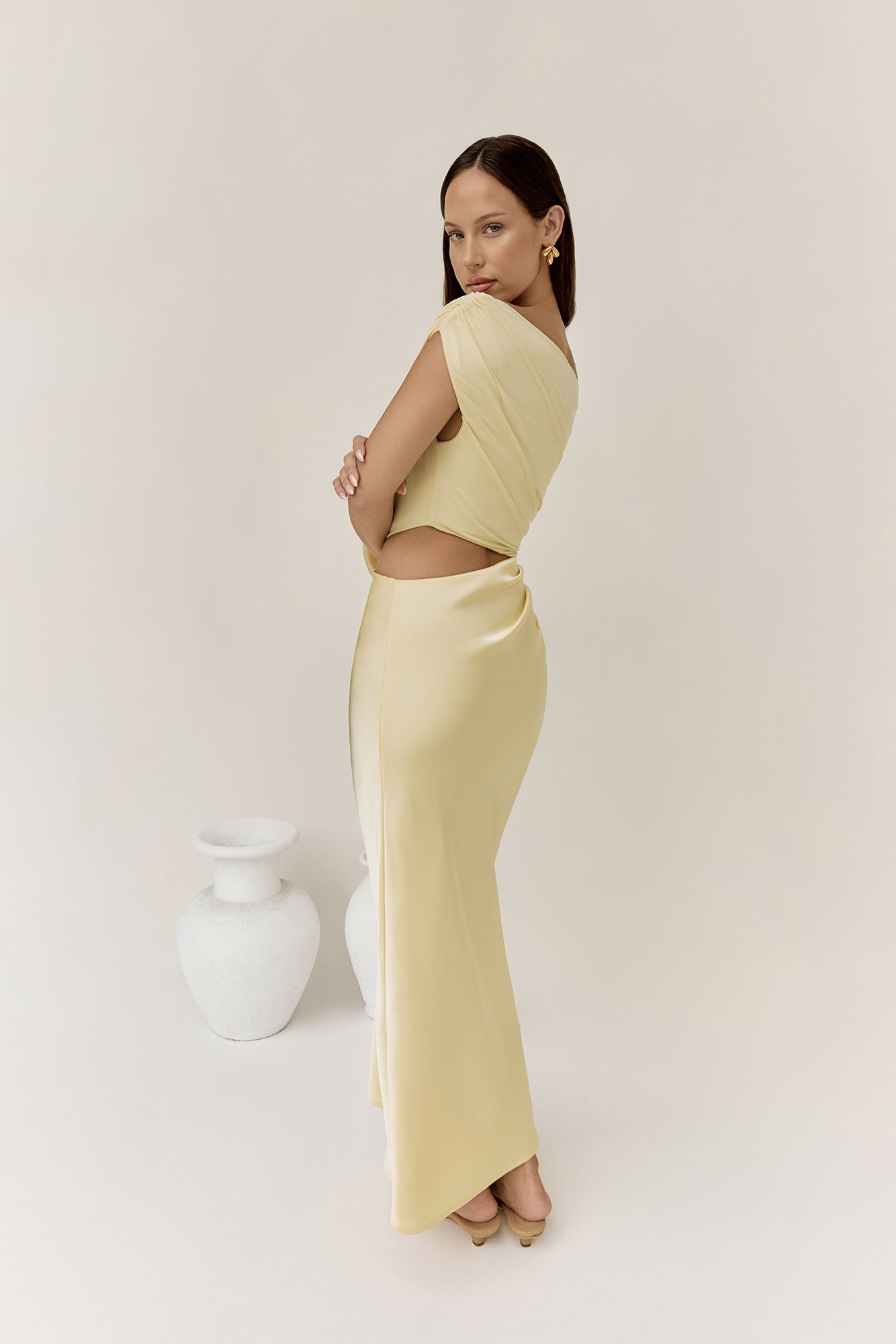 Carmellia Maxi Dress Yellow-Seaa Fashion