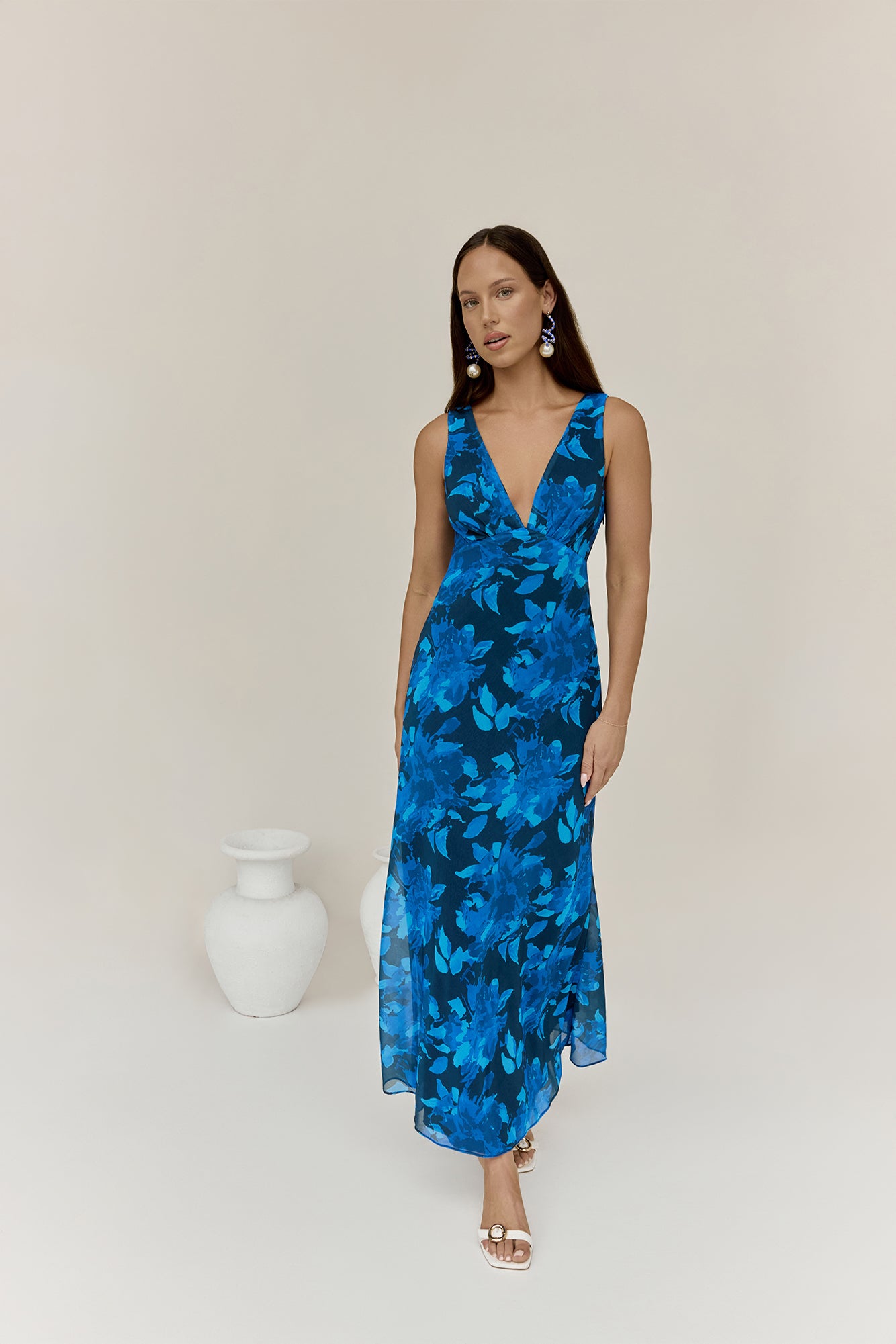 Just Landed Looks Maxi Dress Blue-Seaa Fashion