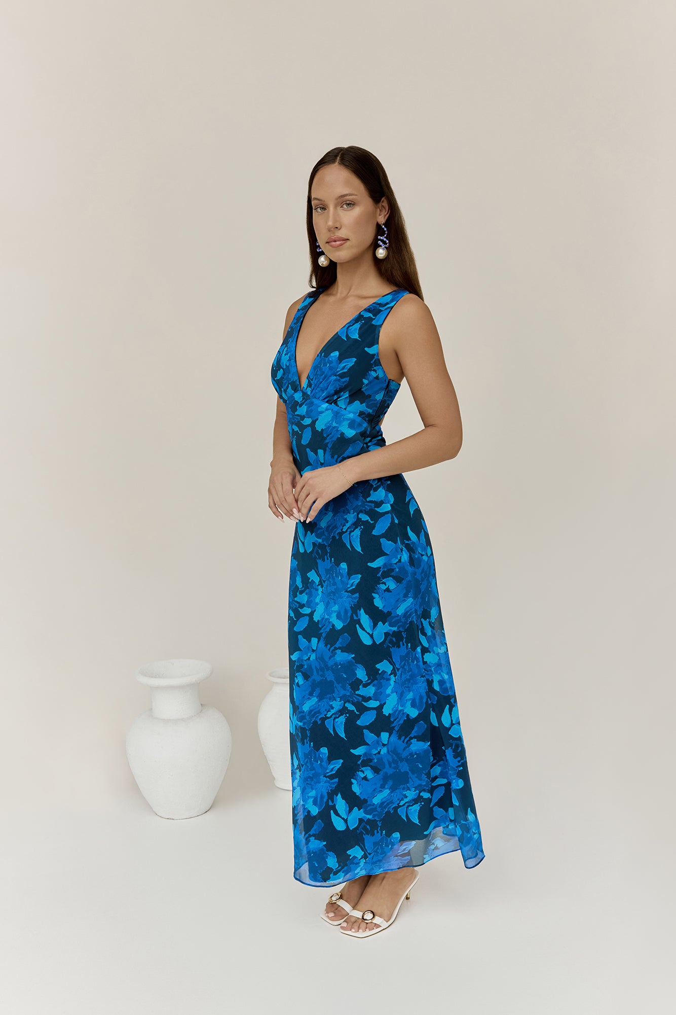 Just Landed Looks Maxi Dress Blue-Seaa Fashion