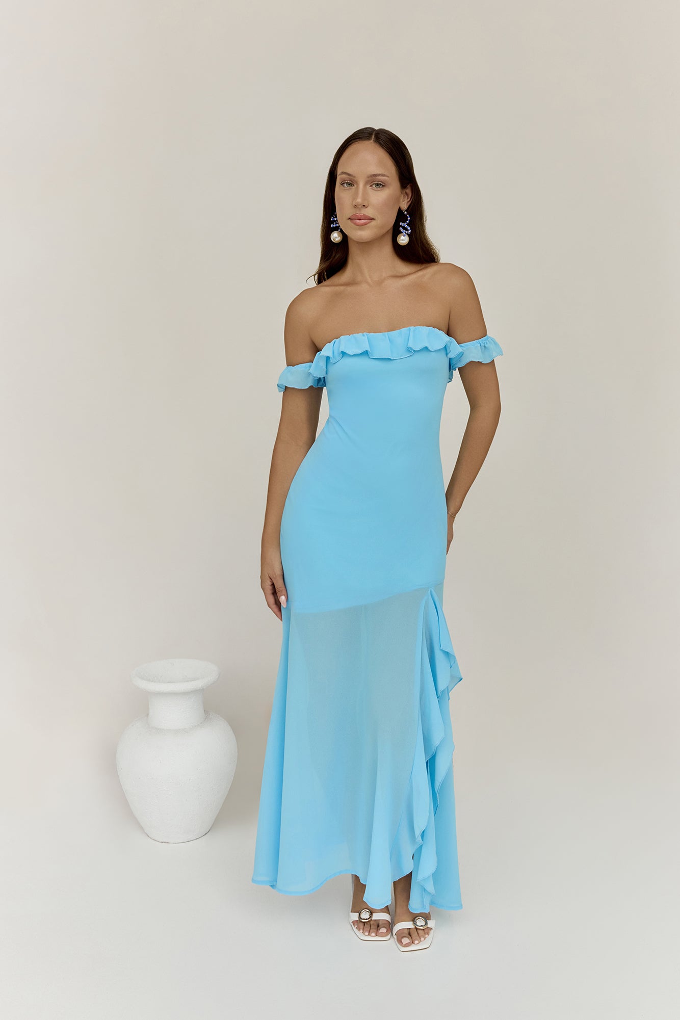 Chasing Waves Maxi Dress Blue-Seaa Fashion