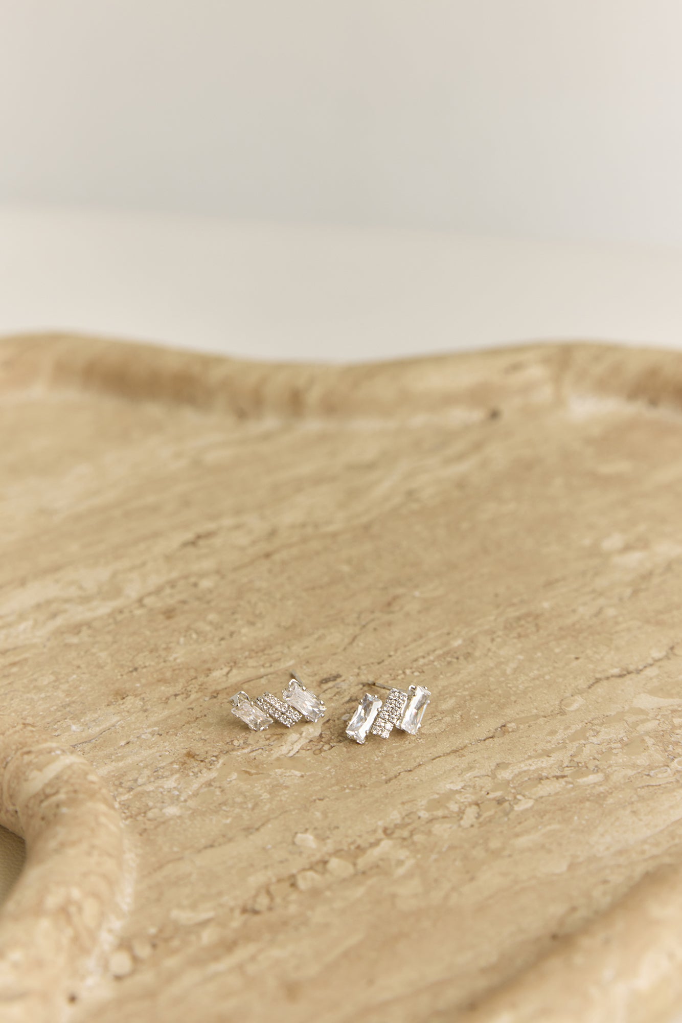 Step By Step Earrings Silver-Seaa Fashion