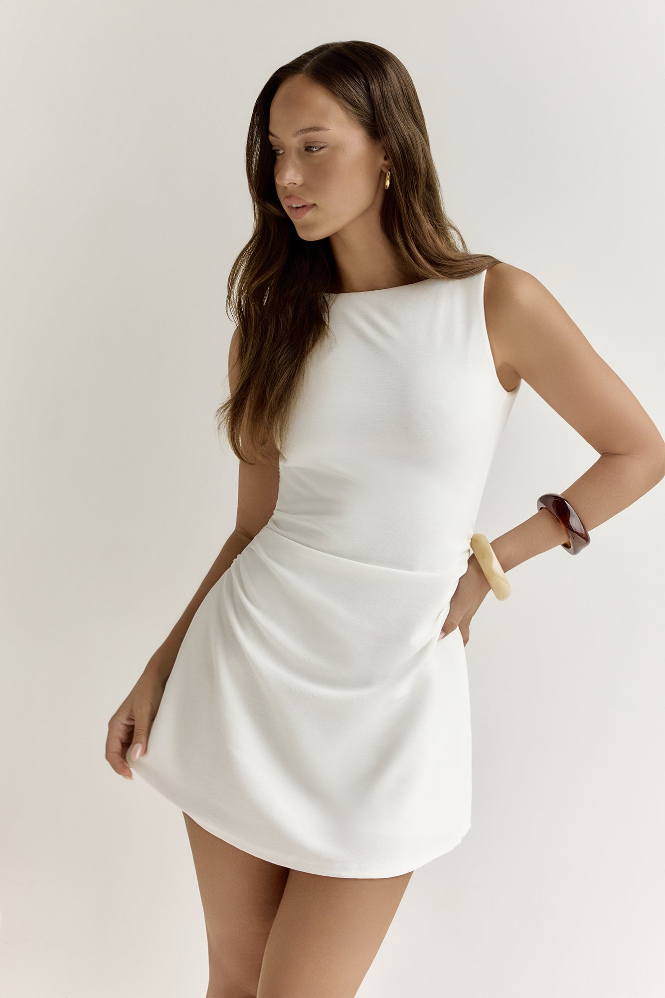 Andromeda Mini Dress White-Seaa Fashion