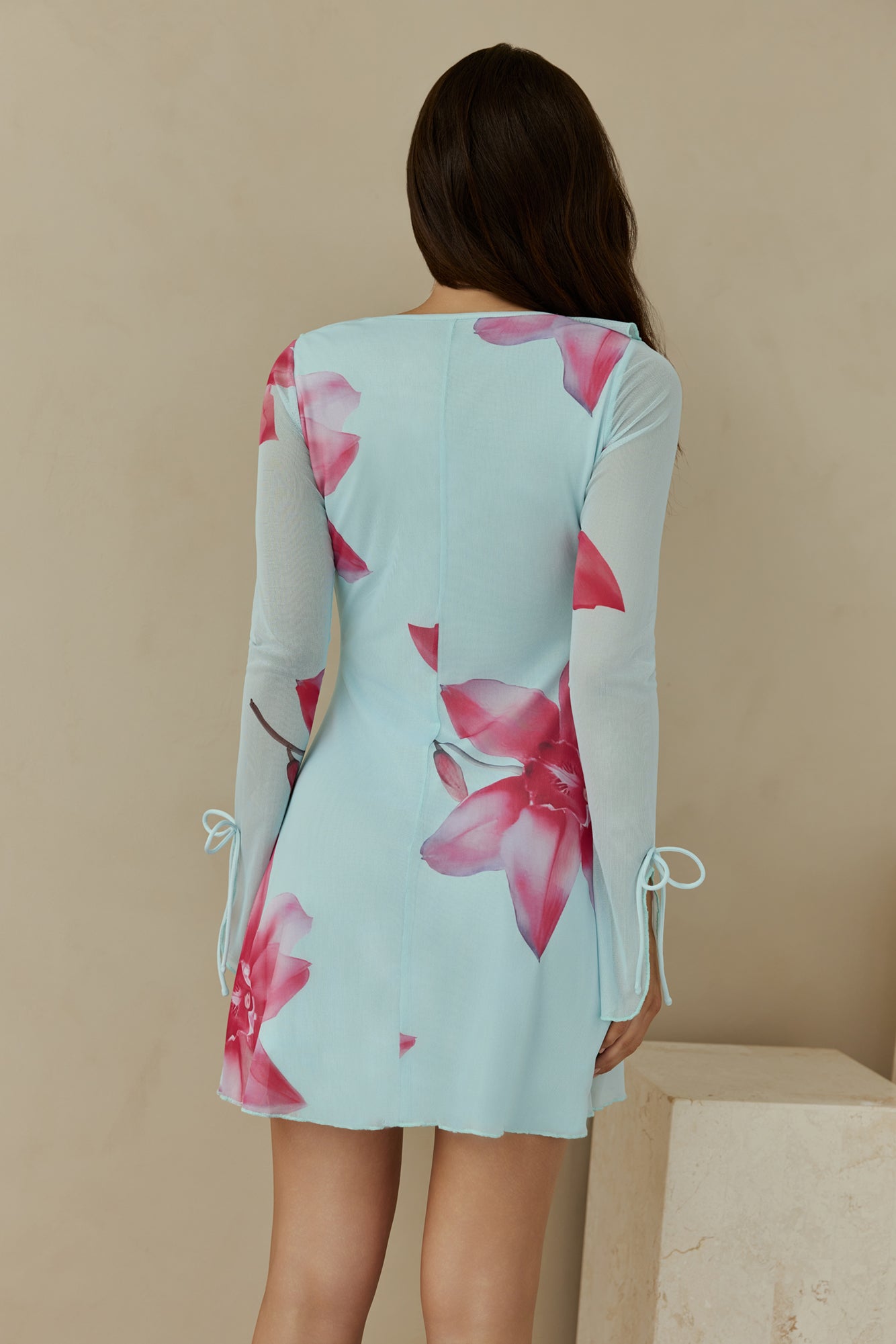 Fields Of Grace Mini Dress Blue-Seaa Fashion