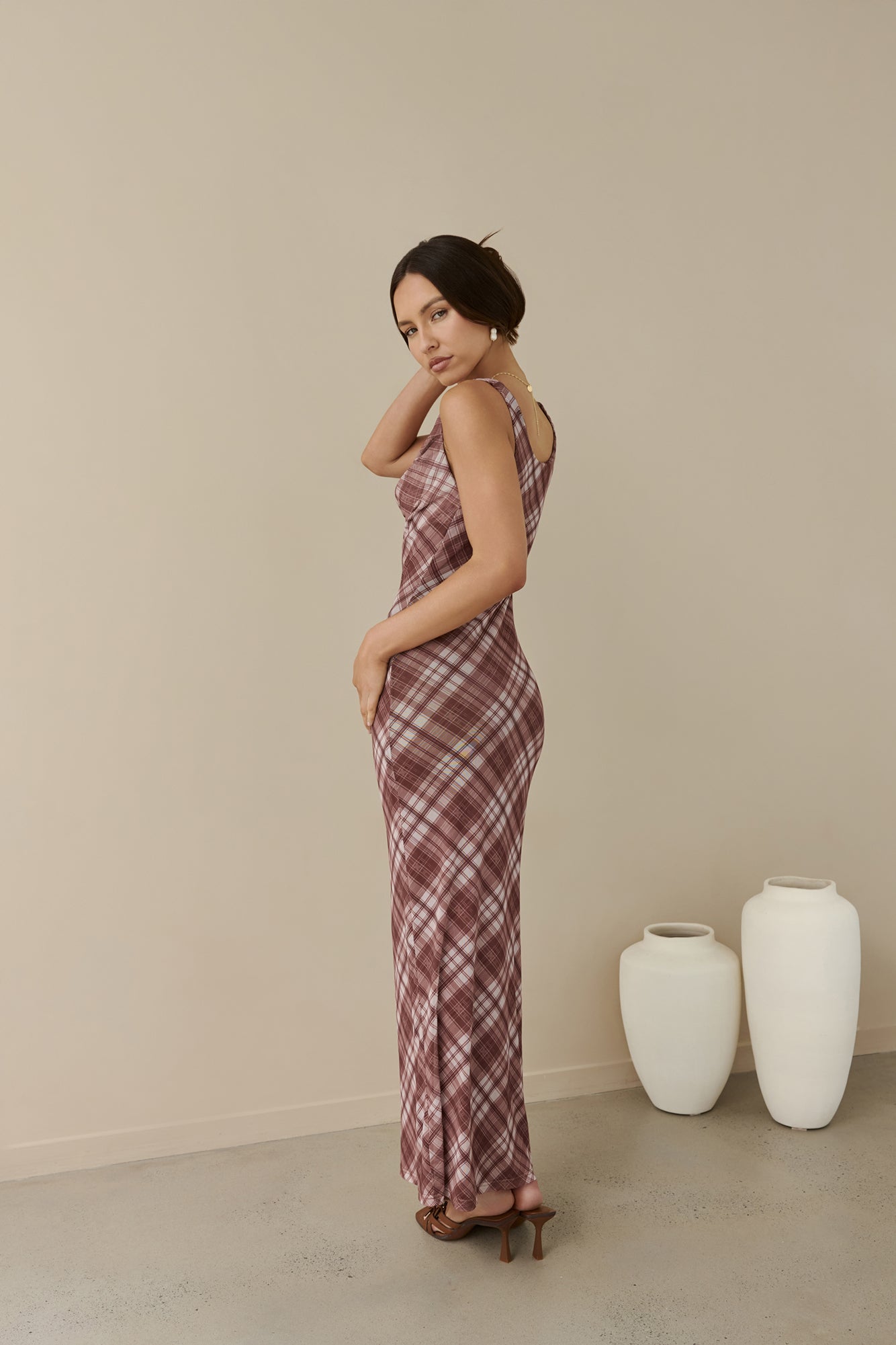 Love And Dreams Maxi Dress Brown-Seaa Fashion