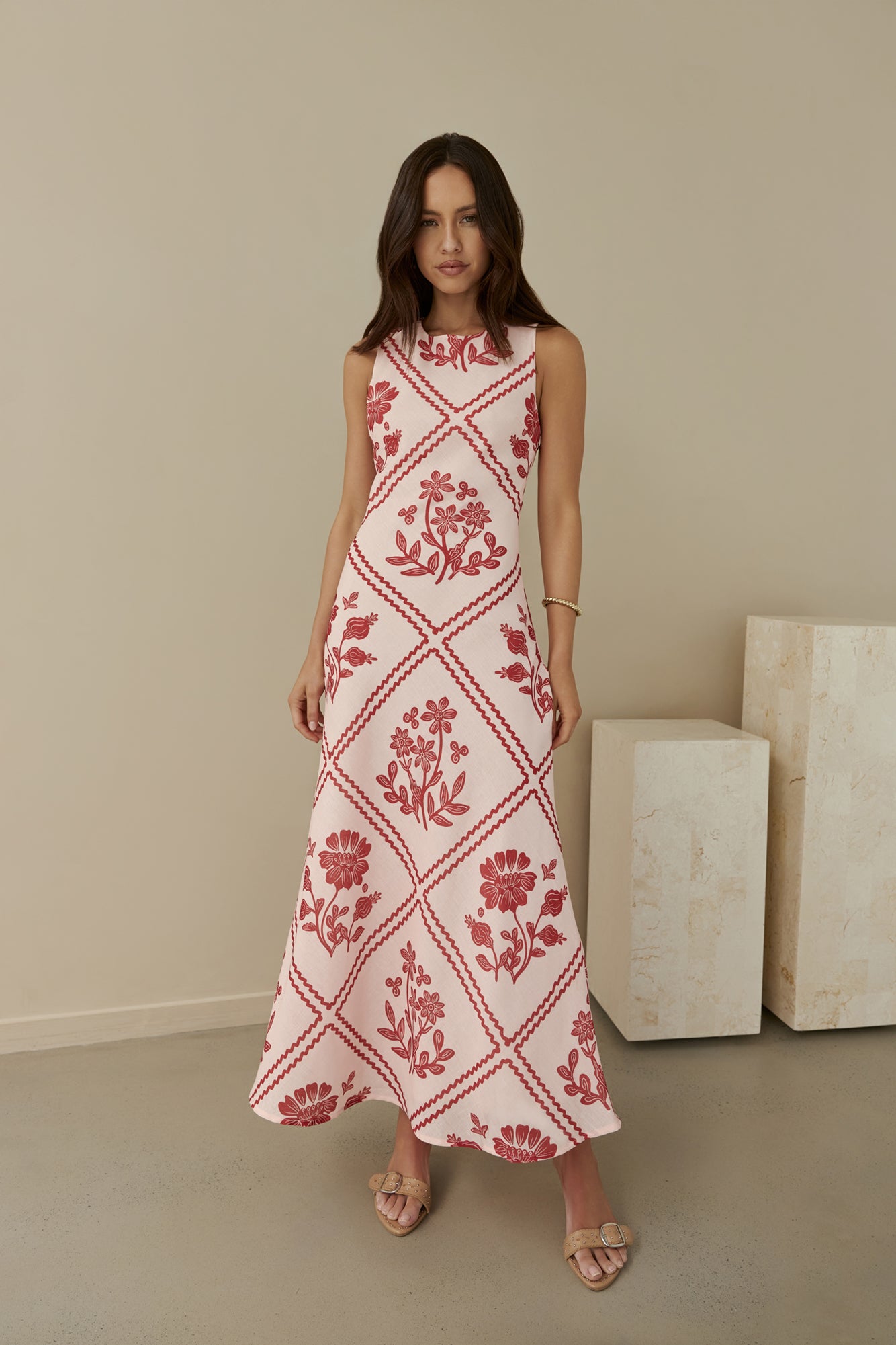 Haute Horizons Maxi Dress Pink-Seaa Fashion