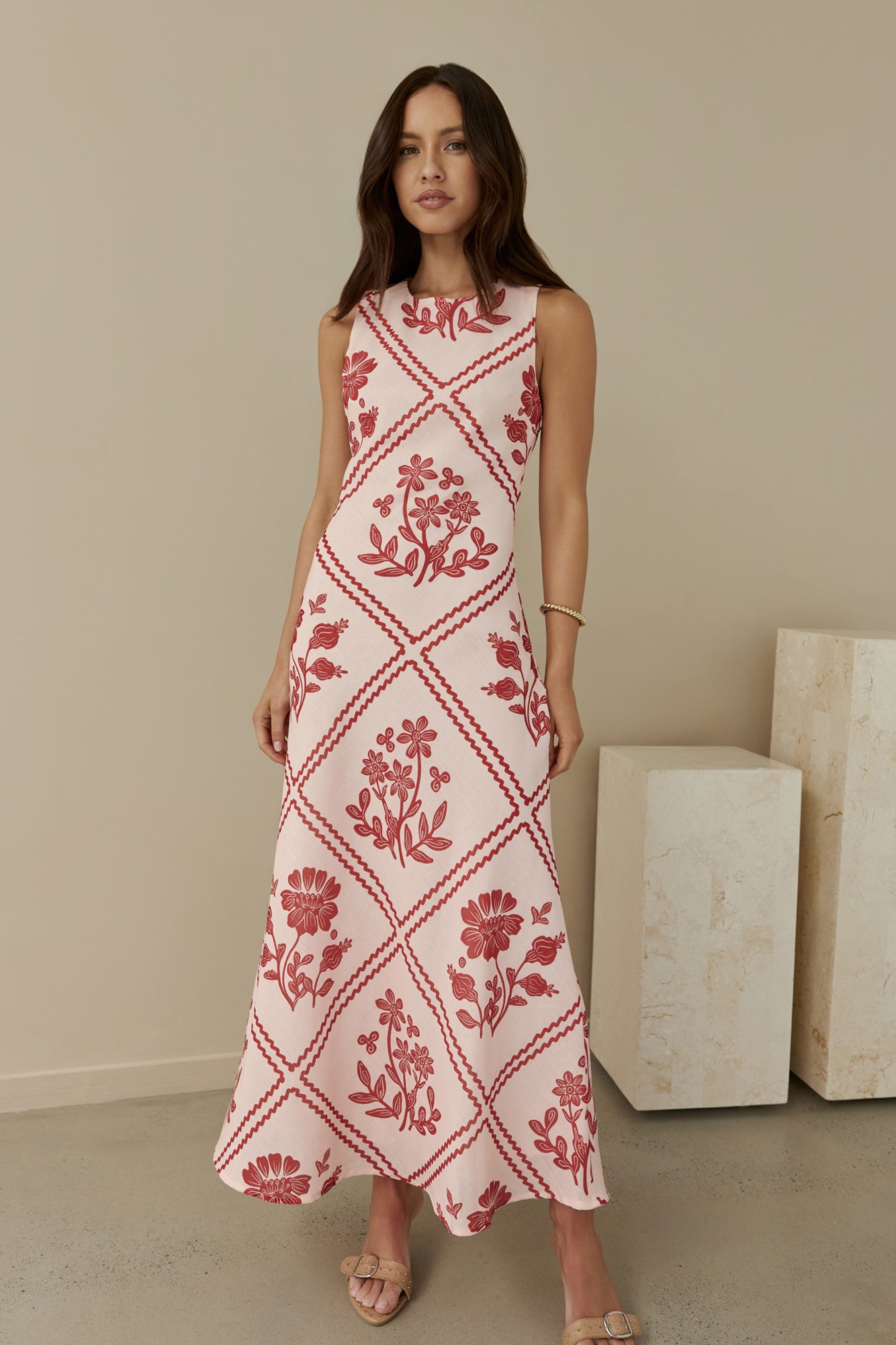 Haute Horizons Maxi Dress Pink-Seaa Fashion