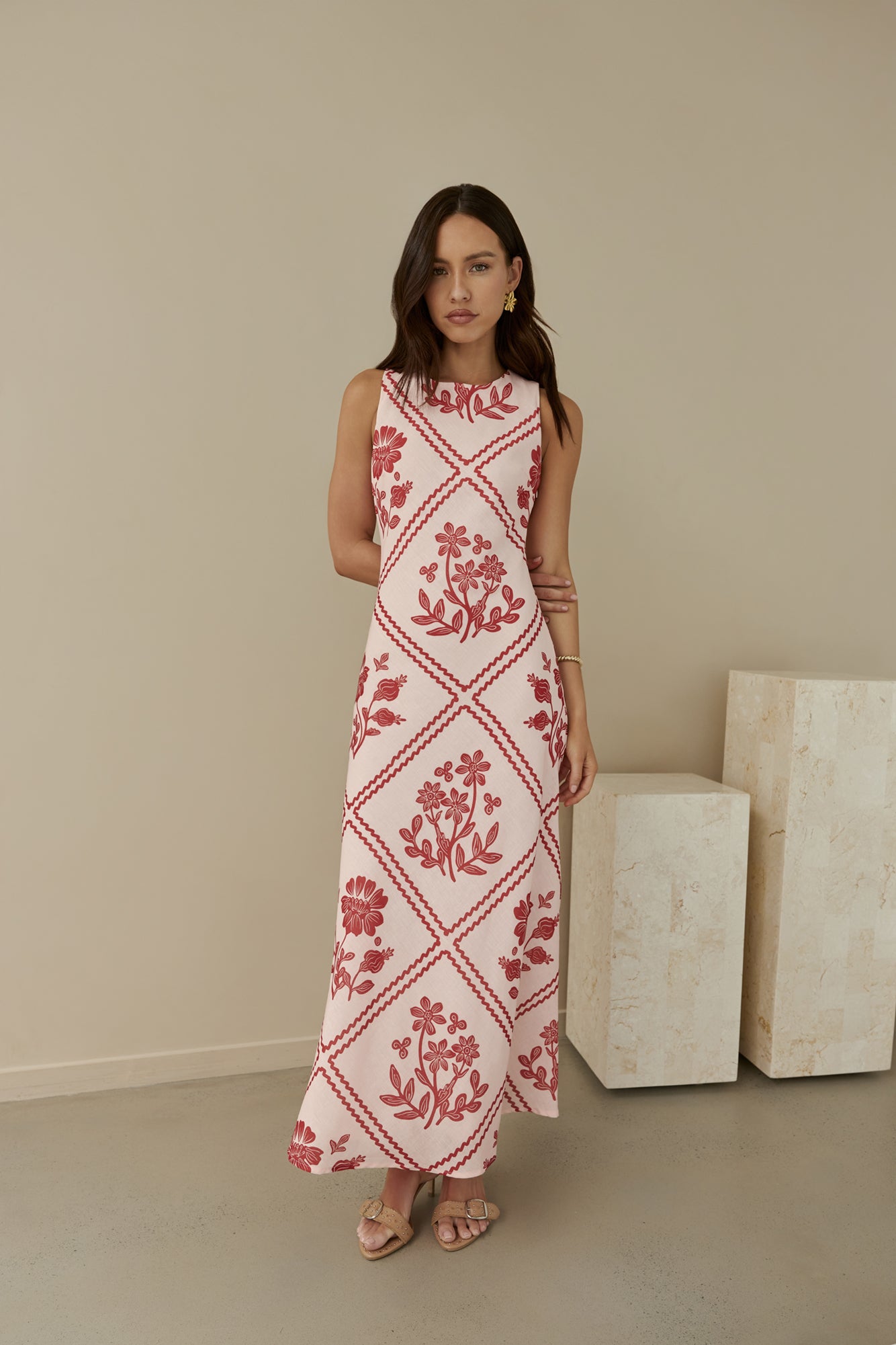 Haute Horizons Maxi Dress Pink-Seaa Fashion