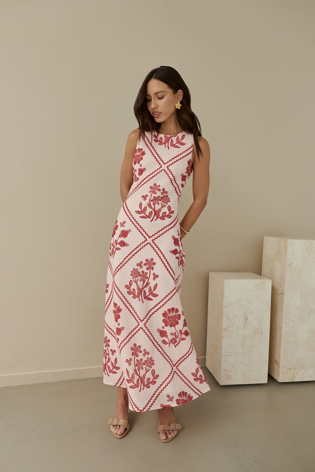 Haute Horizons Maxi Dress Pink-Seaa Fashion