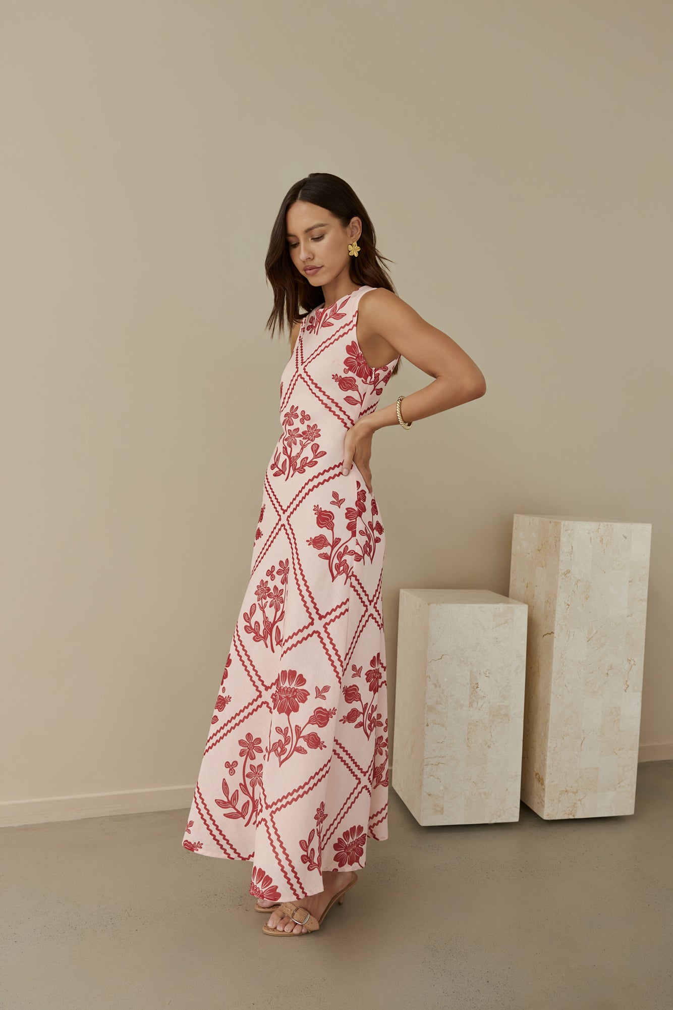 Haute Horizons Maxi Dress Pink-Seaa Fashion
