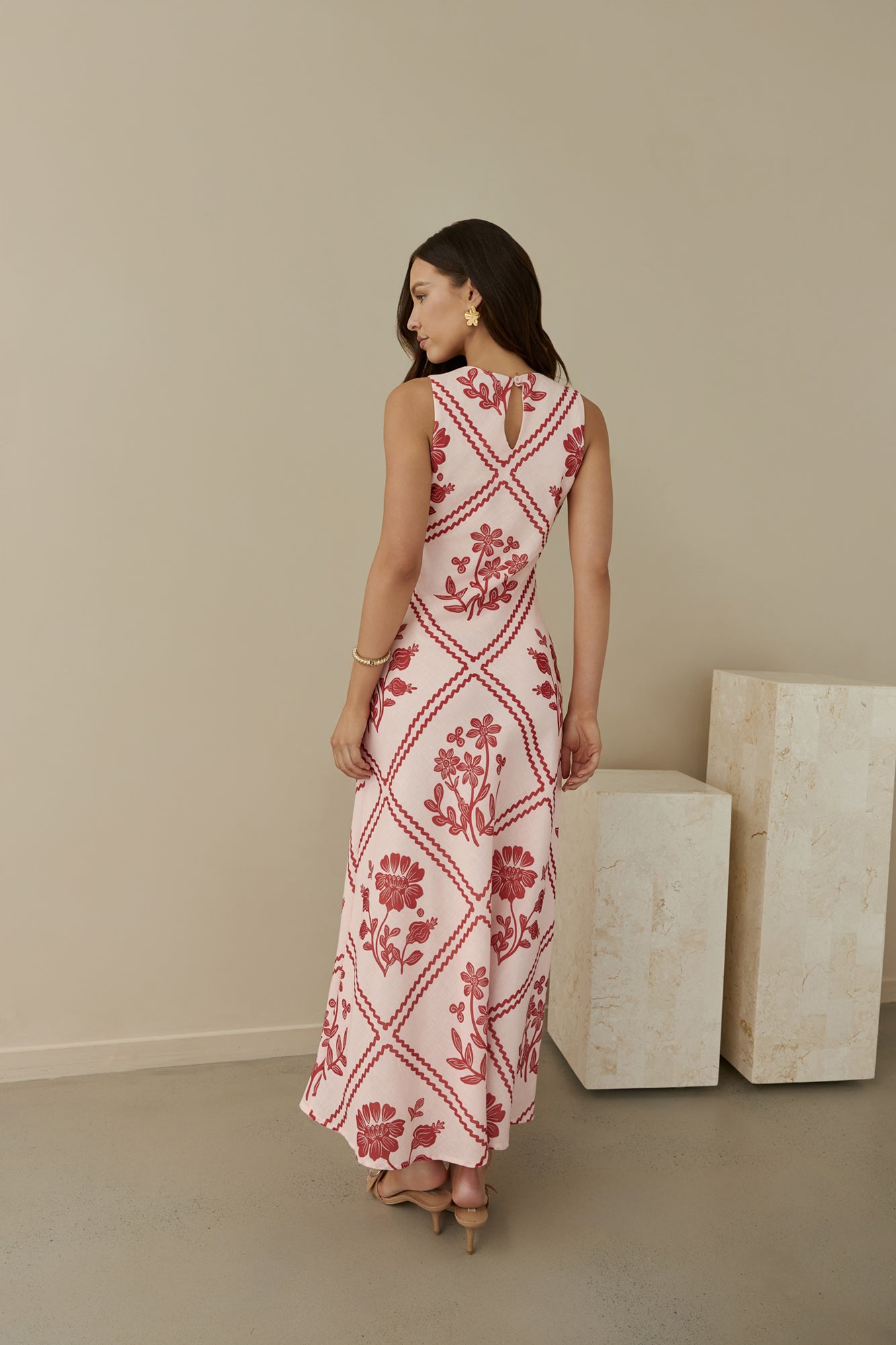 Haute Horizons Maxi Dress Pink-Seaa Fashion