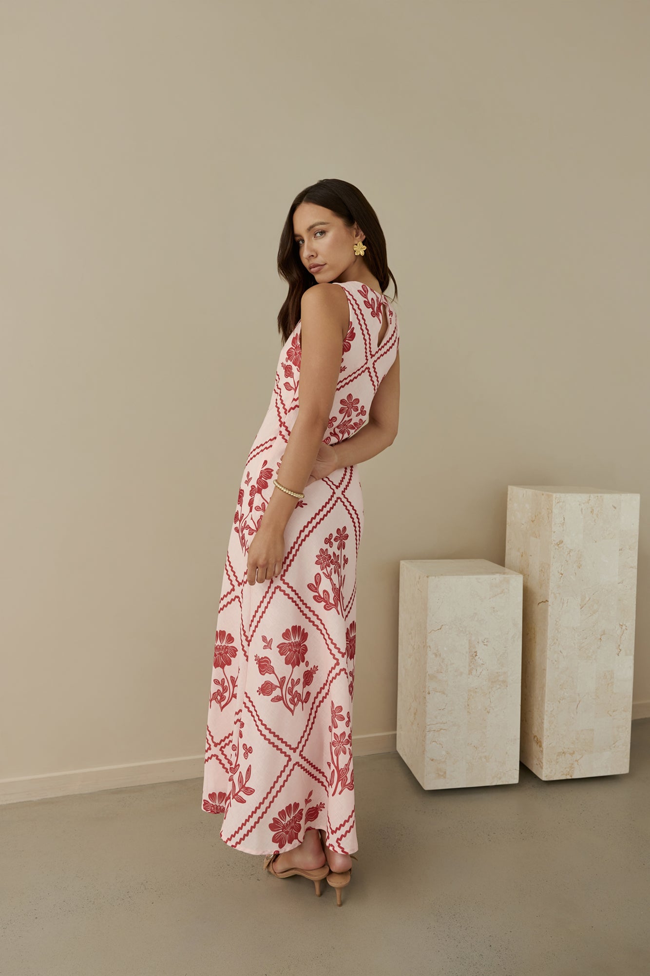 Haute Horizons Maxi Dress Pink-Seaa Fashion