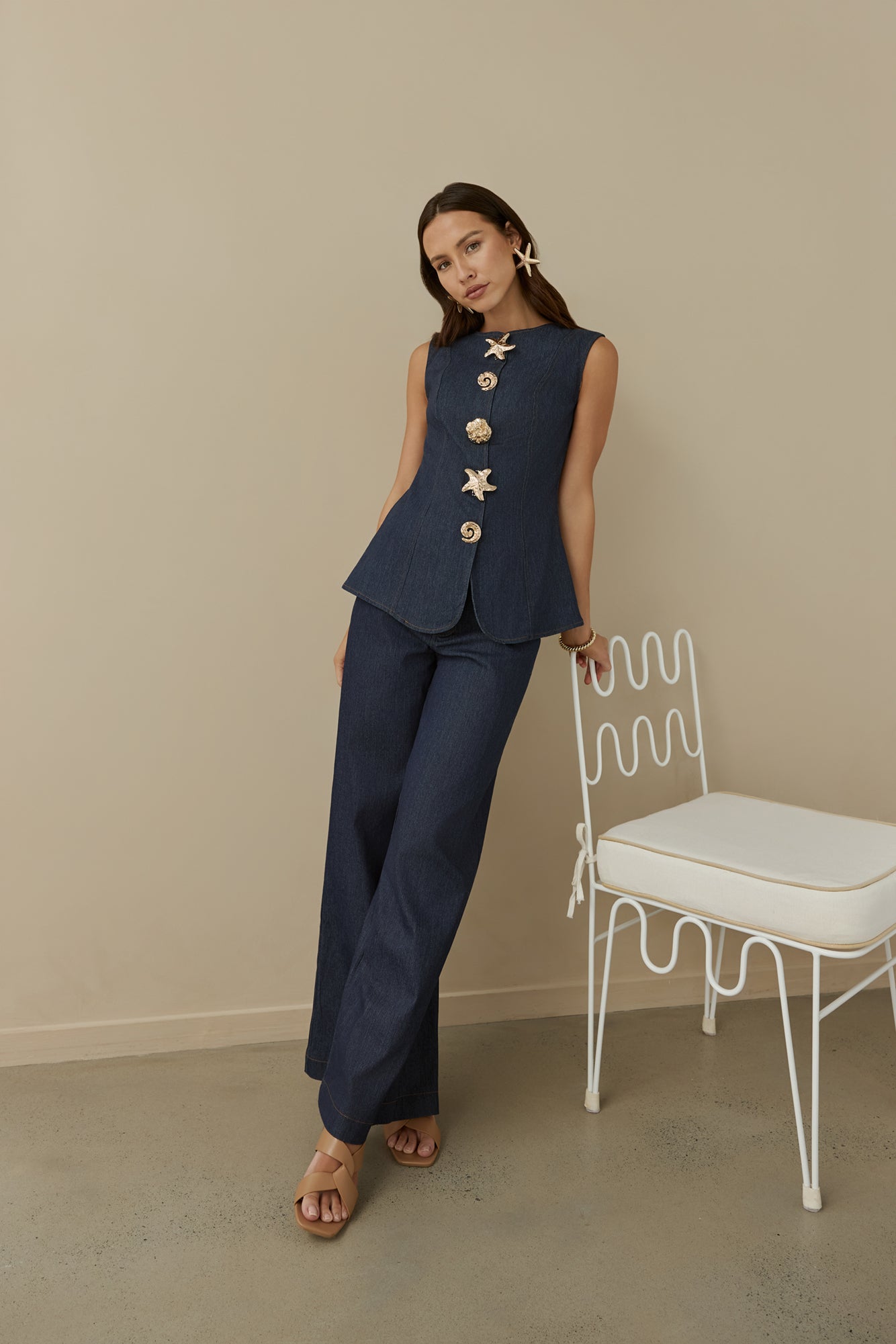 Seafarer Denim Set Navy-Seaa Fashion