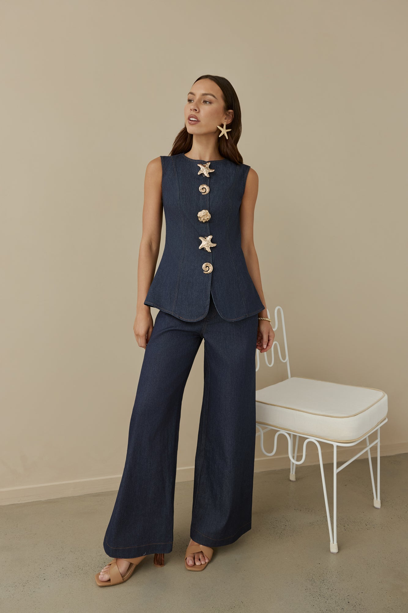 Seafarer Denim Set Navy-Seaa Fashion