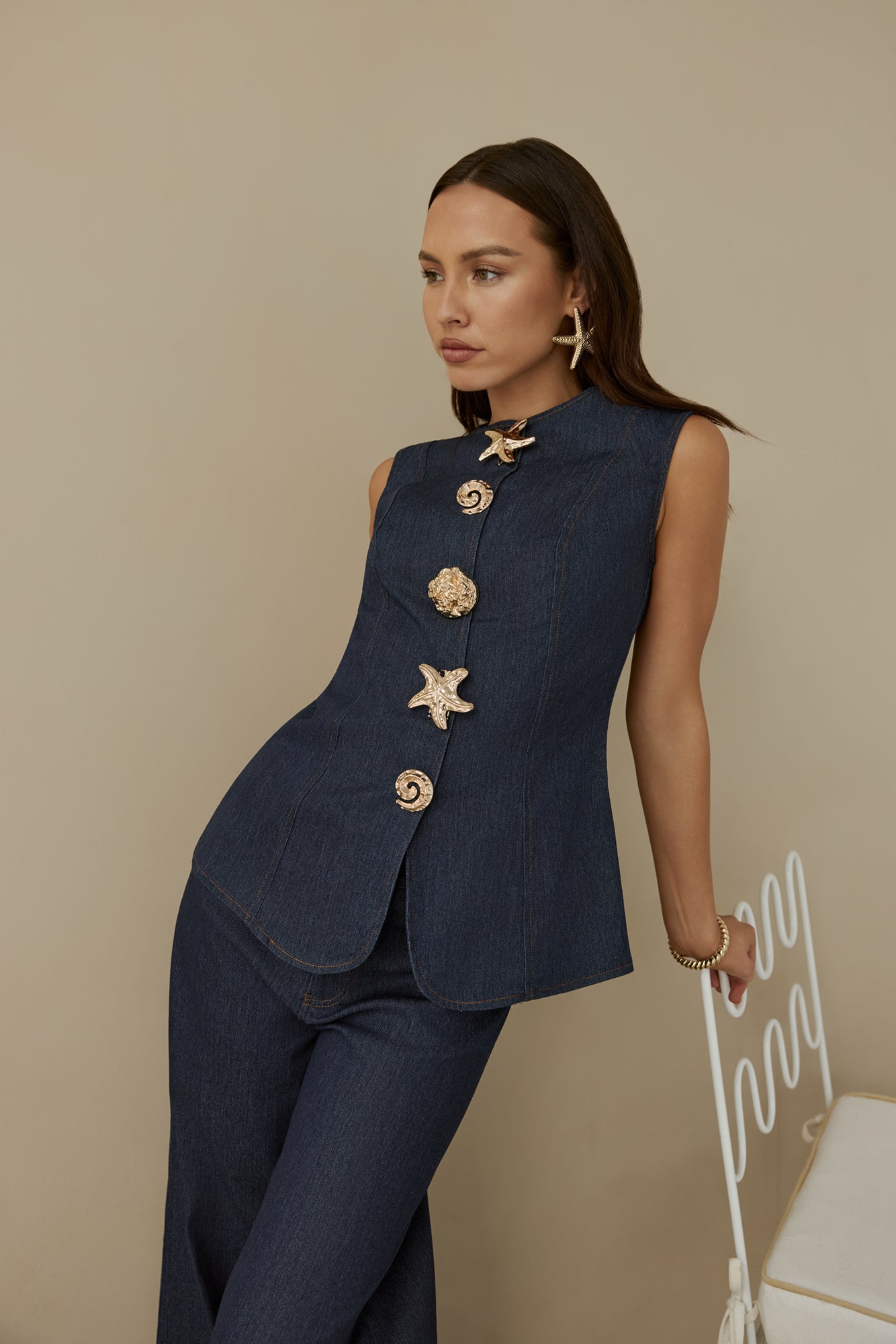 Seafarer Denim Set Navy-Seaa Fashion