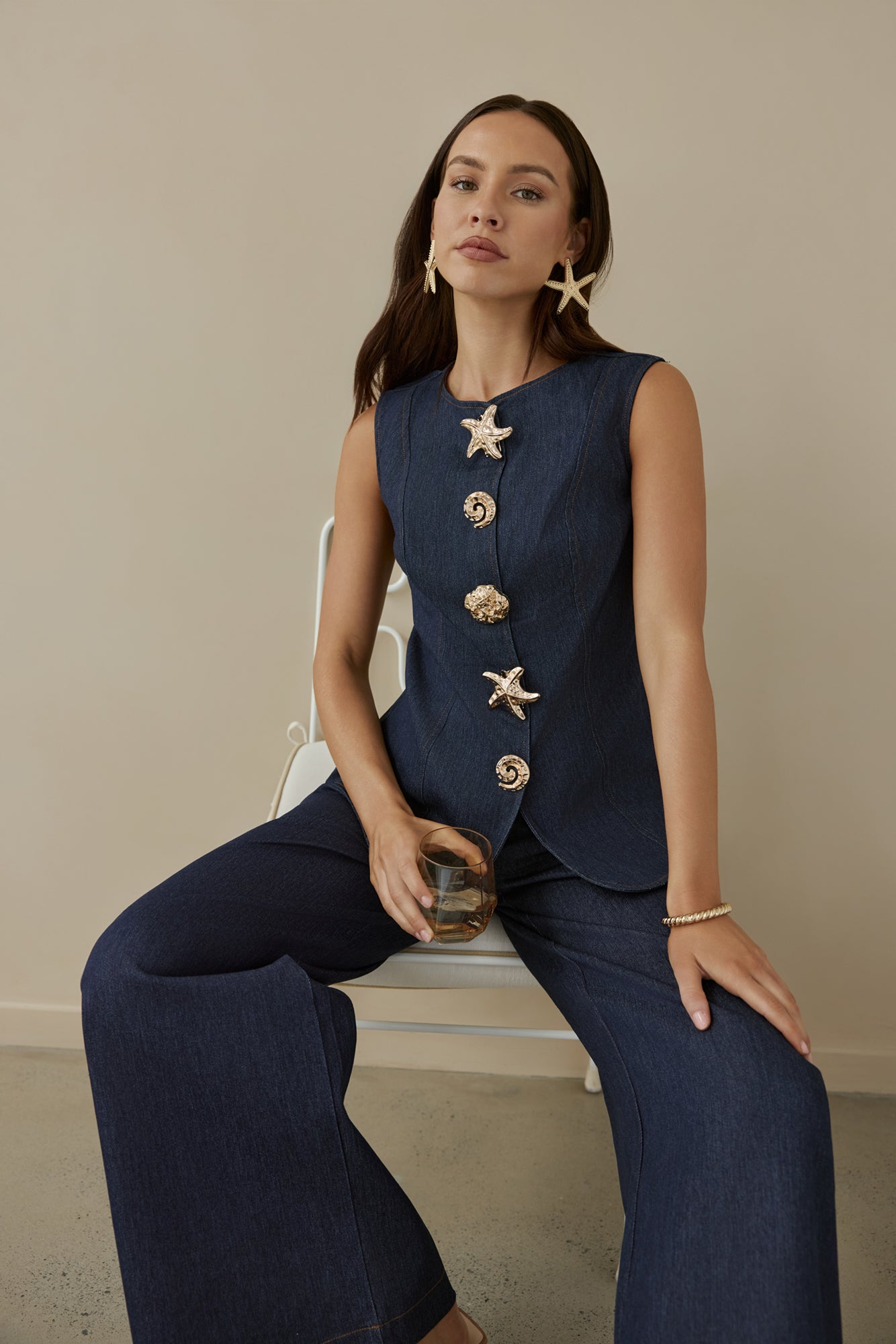 Seafarer Denim Set Navy-Seaa Fashion