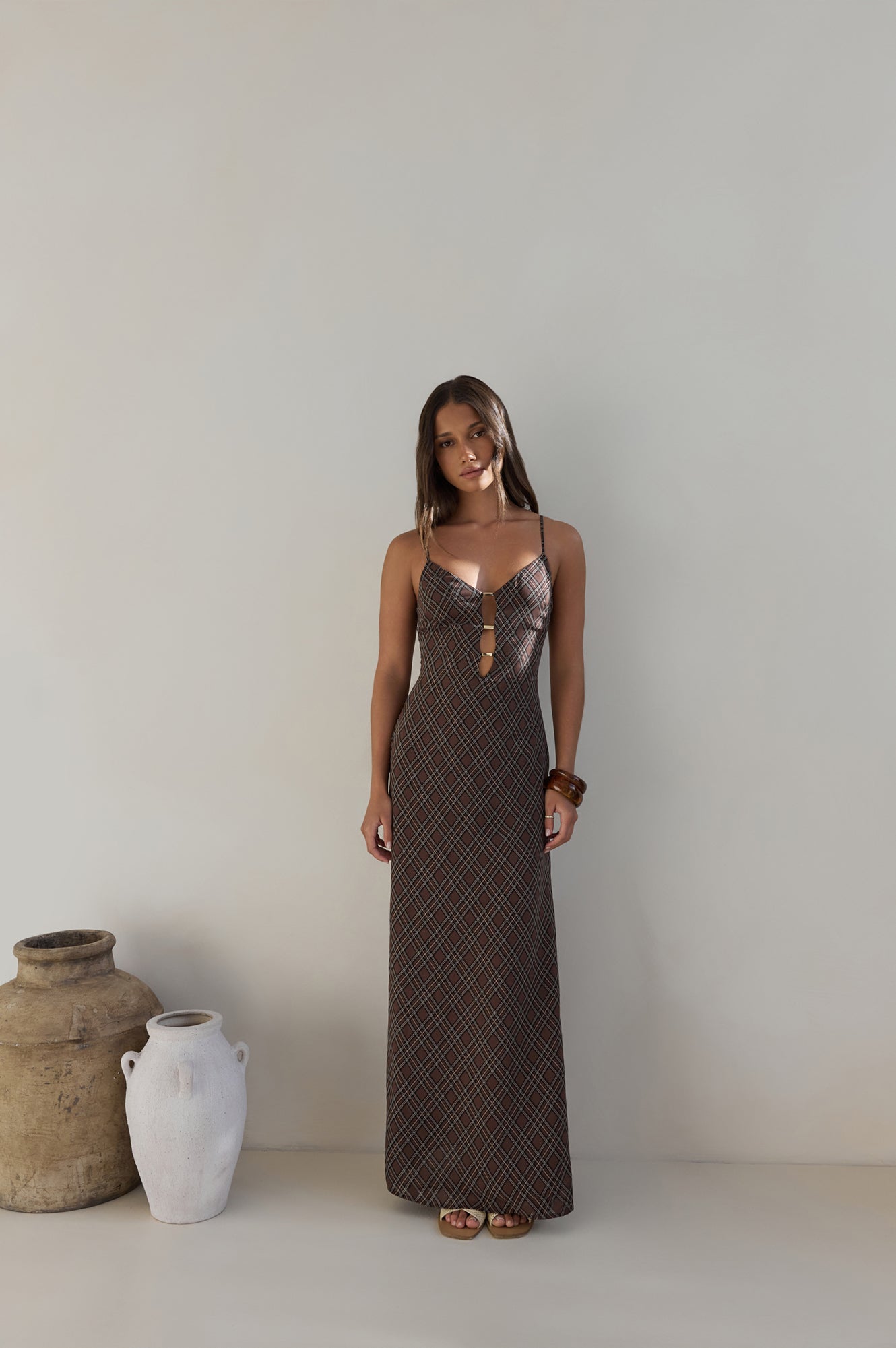 Riviera Nights Maxi Dress Chocolate-Seaa Fashion