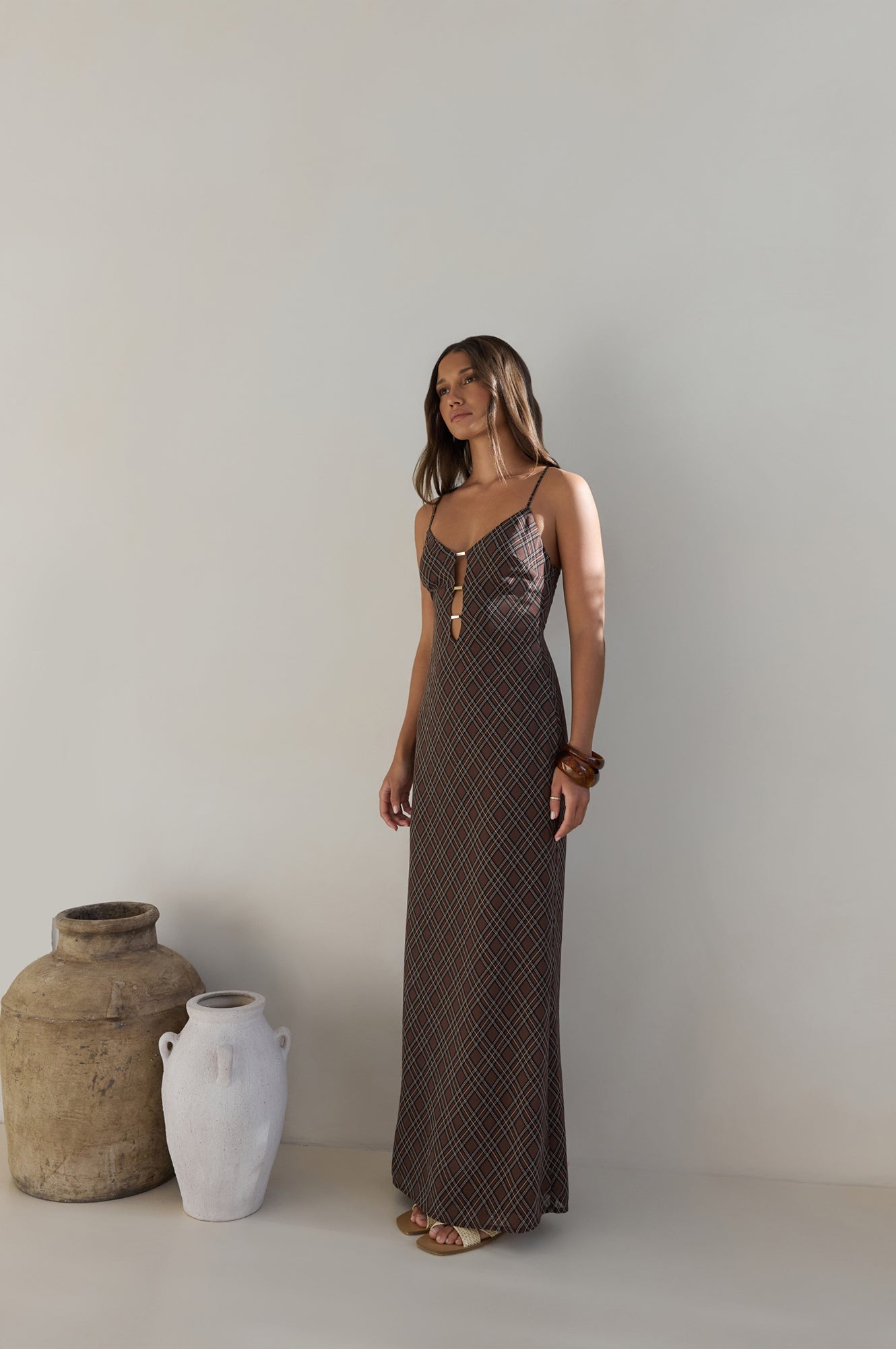 Riviera Nights Maxi Dress Chocolate-Seaa Fashion