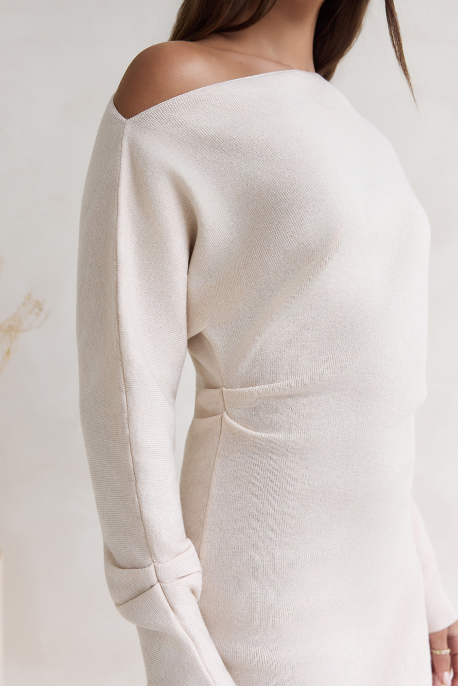 Lowe Mini Dress Cream-Seaa Fashion