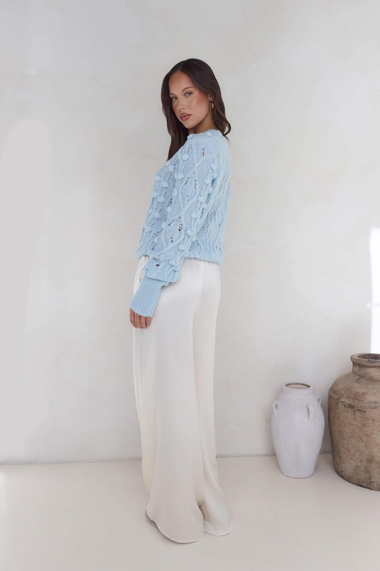 Winterberry Knit Sweater Blue-Seaa Fashion