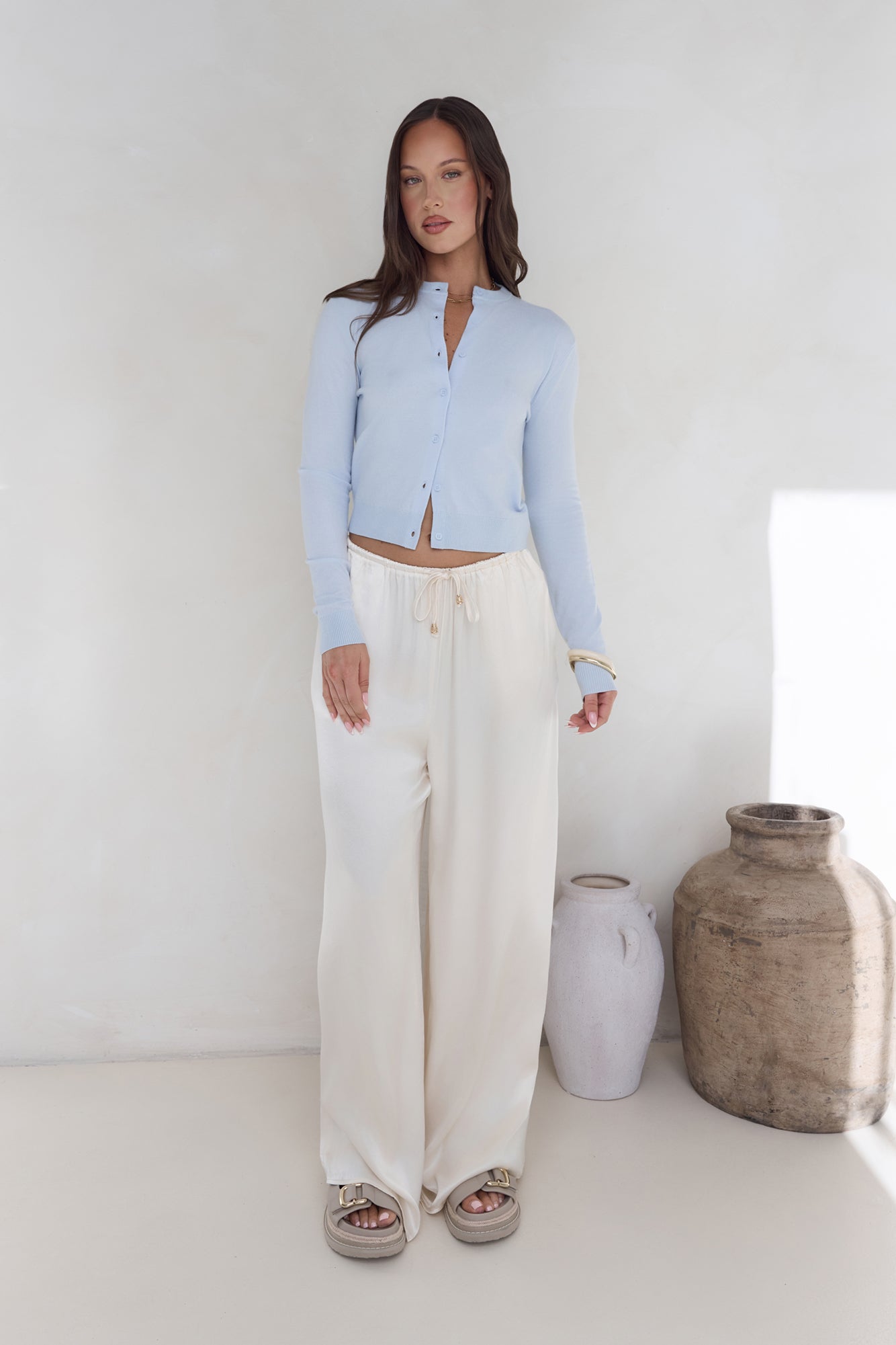 Cardi Season Long Sleeve Cardigan Blue-Seaa Fashion