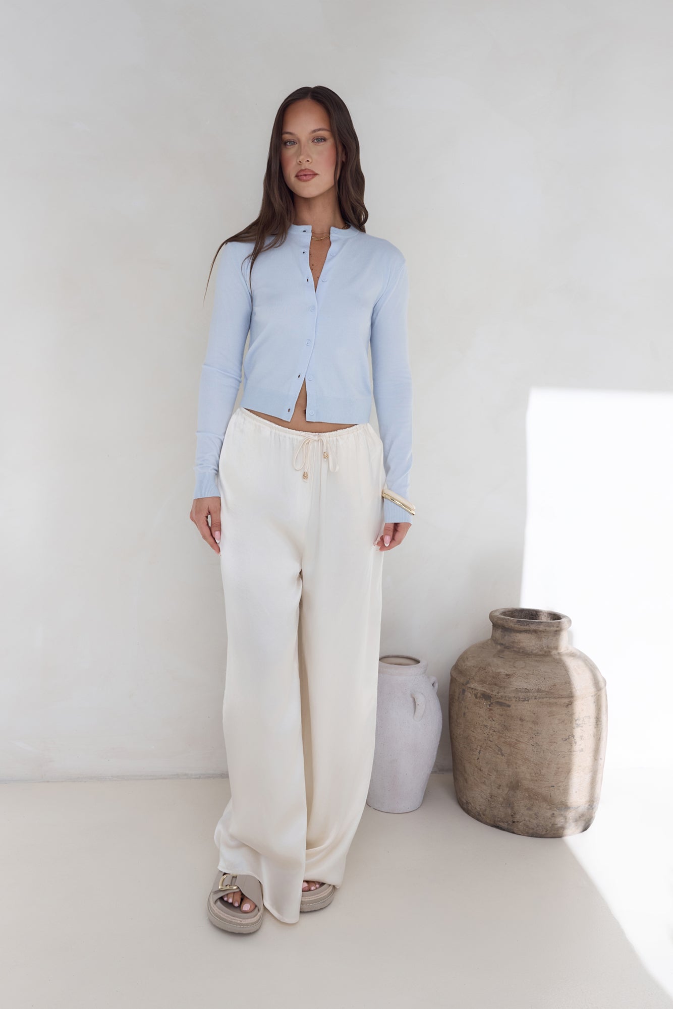 Cardi Season Long Sleeve Cardigan Blue-Seaa Fashion