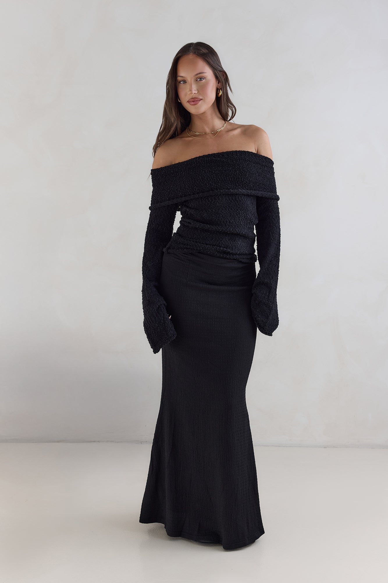 First Class Fantasy Off Shoulder Top Black-Seaa Fashion