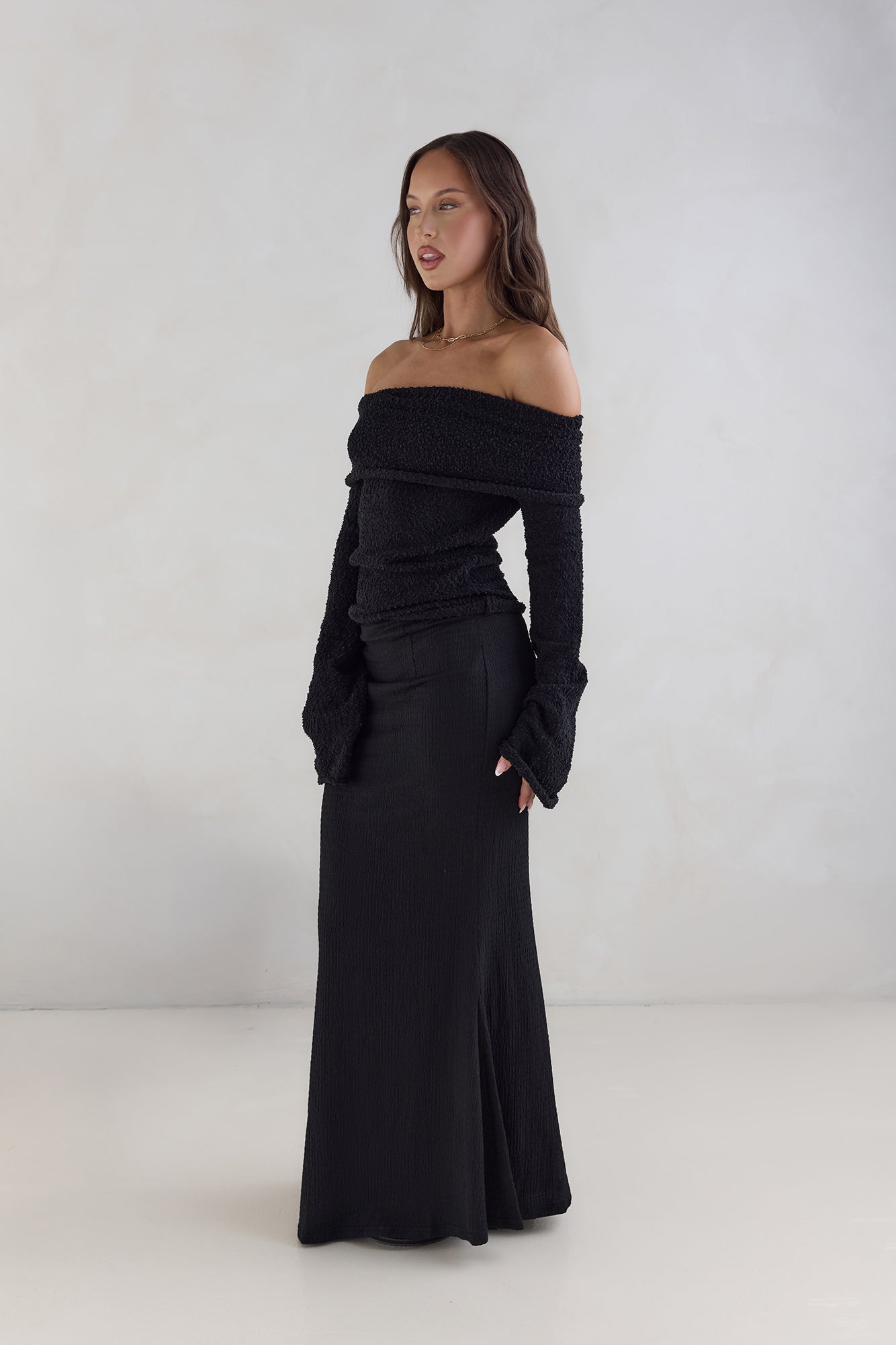 First Class Fantasy Off Shoulder Top Black-Seaa Fashion