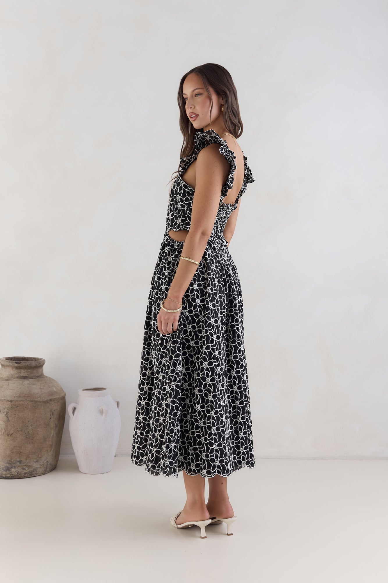 Uncharted Bliss Midi Dress Black-Seaa Fashion