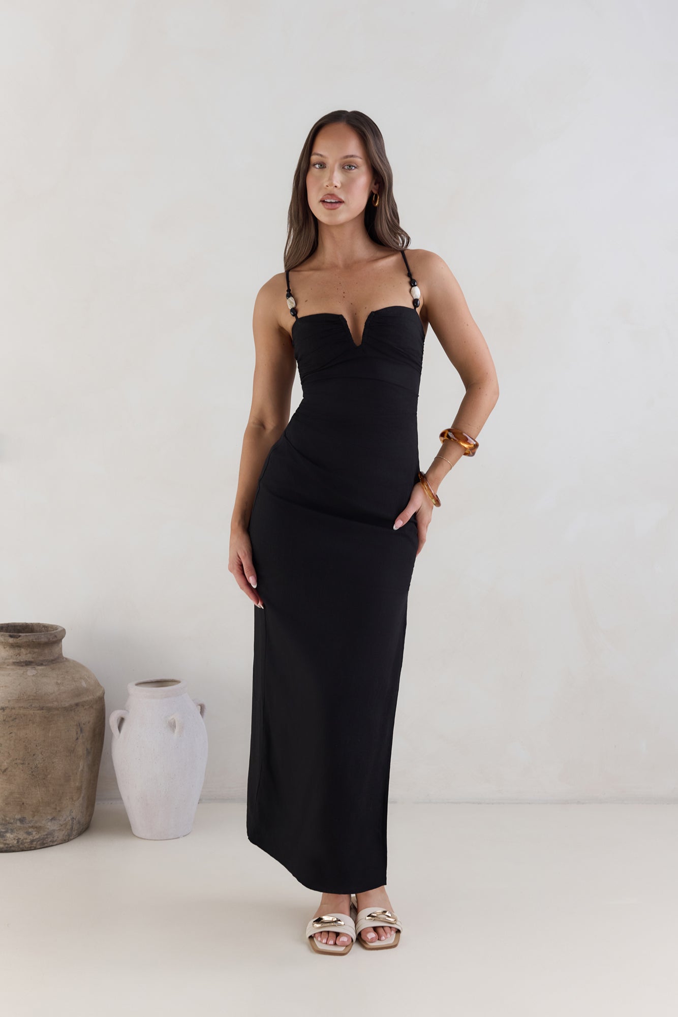 Marianna Midi Dress Black-Seaa Fashion
