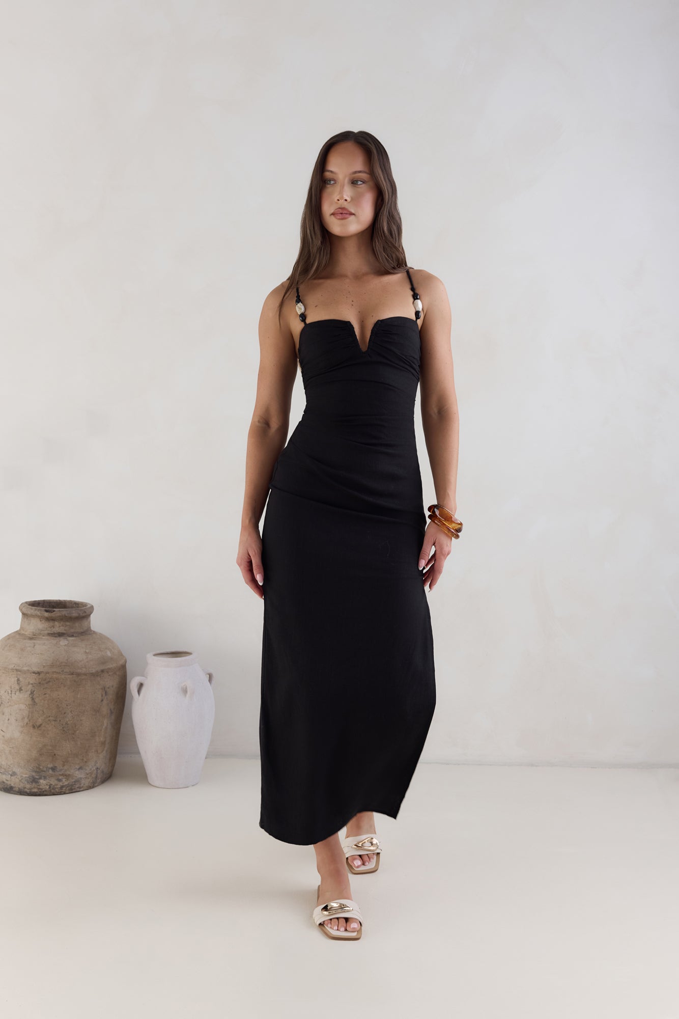 Marianna Midi Dress Black-Seaa Fashion