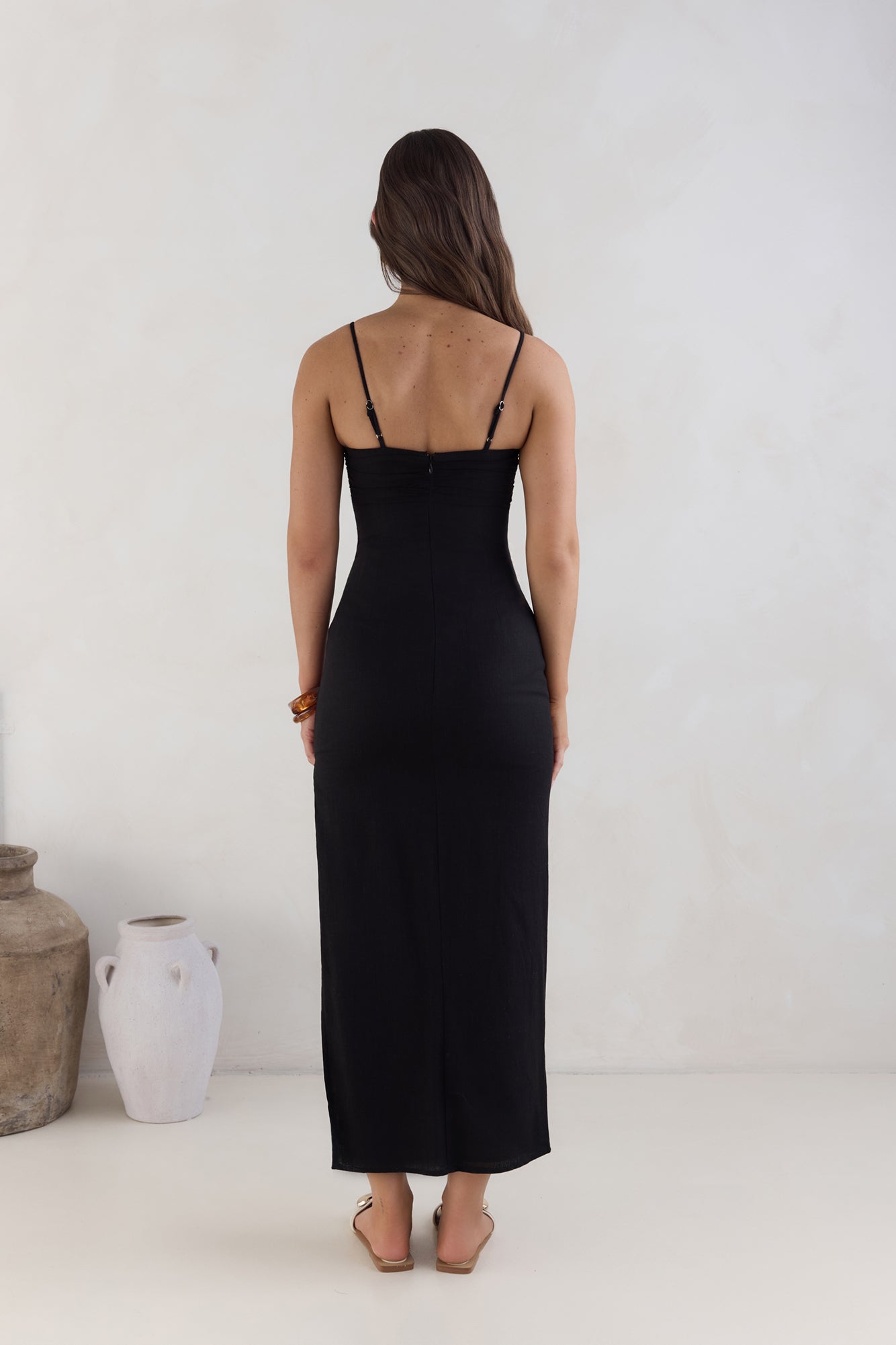 Marianna Midi Dress Black-Seaa Fashion