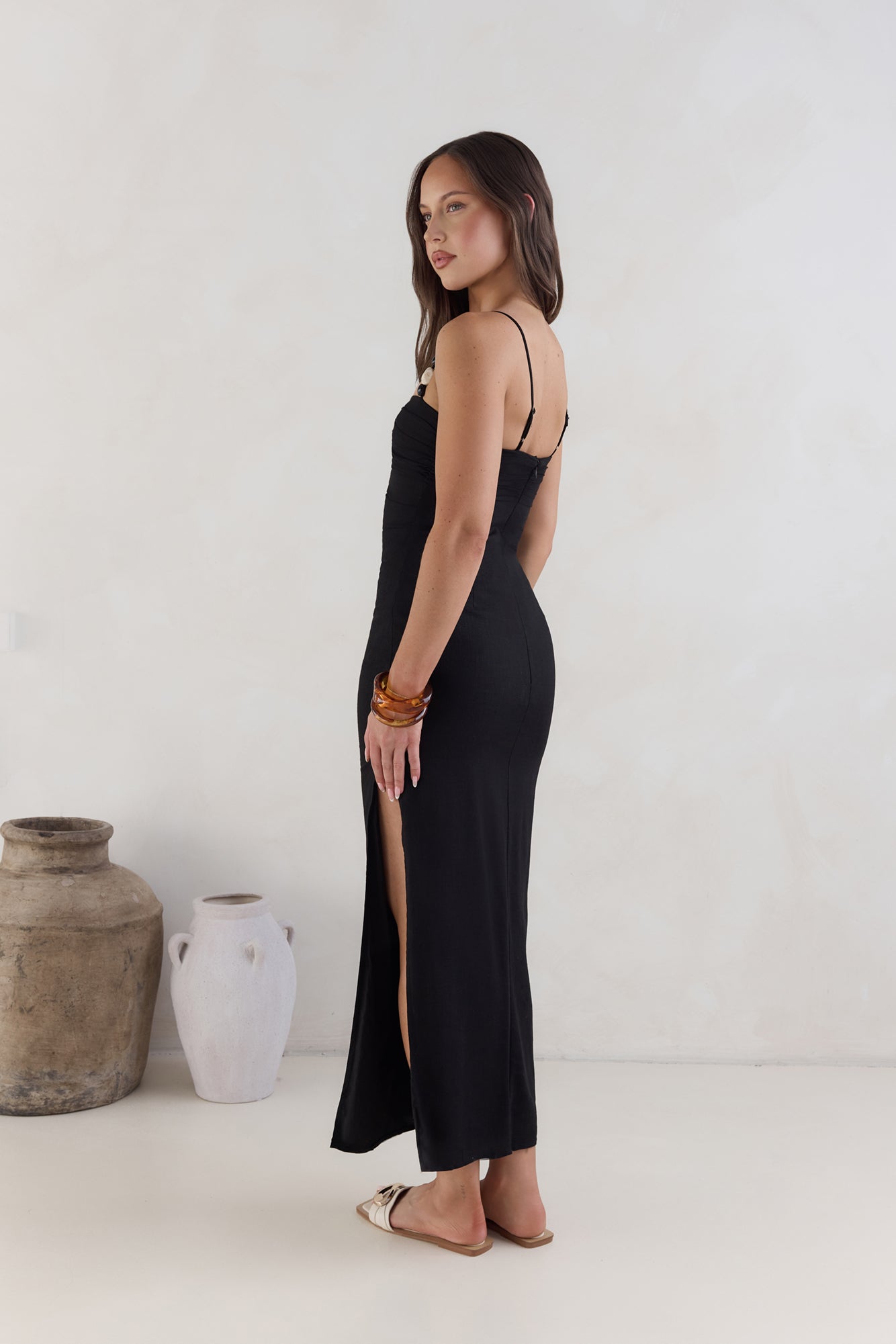 Marianna Midi Dress Black-Seaa Fashion