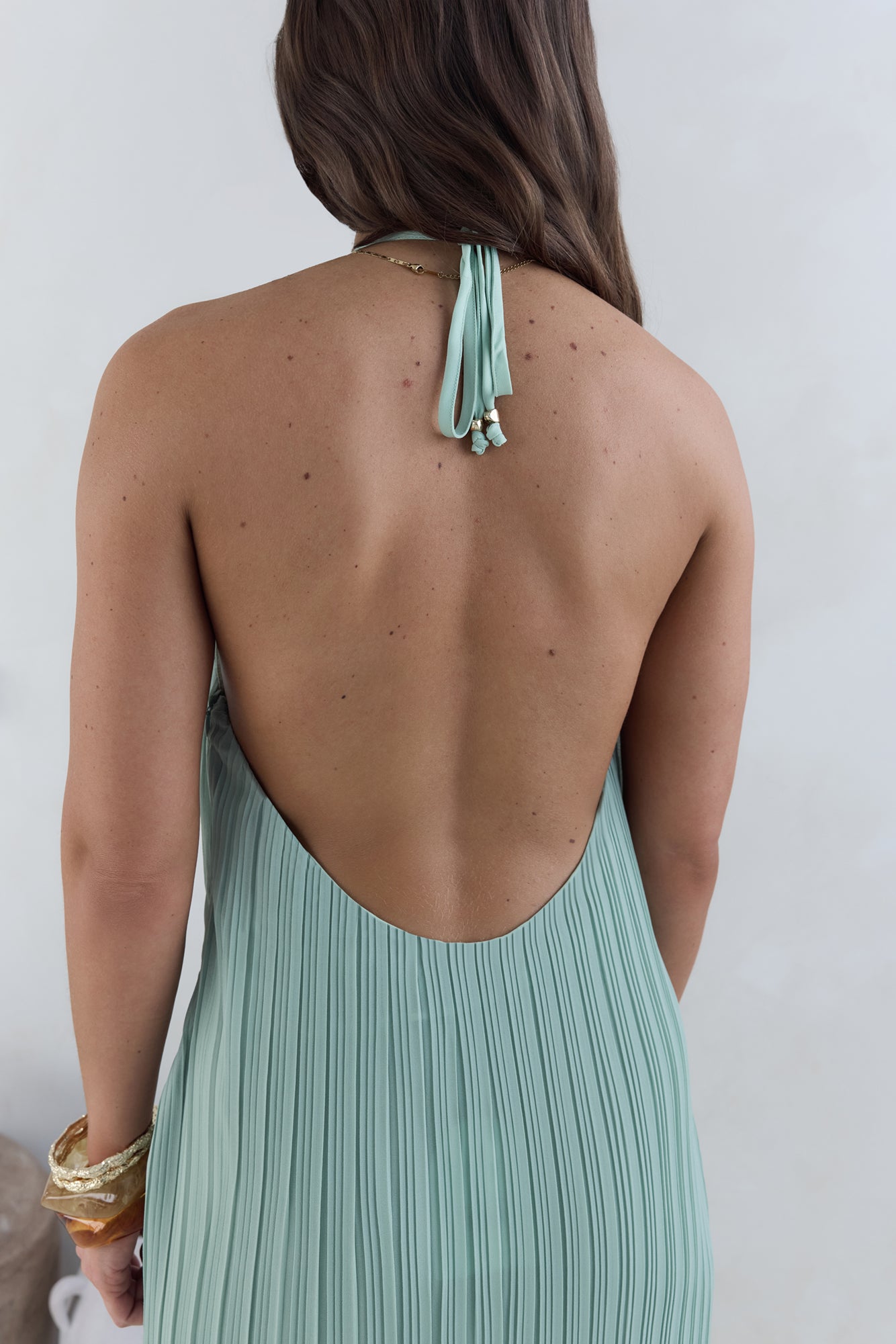 Coastal Euphoria Halter Maxi Dress Green-Seaa Fashion