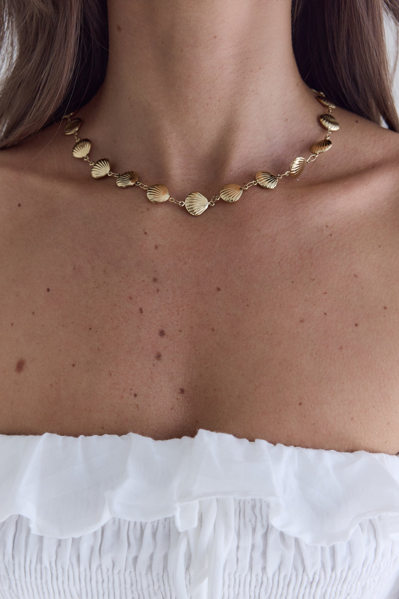 Wave Kissed Necklace Gold-Seaa Fashion