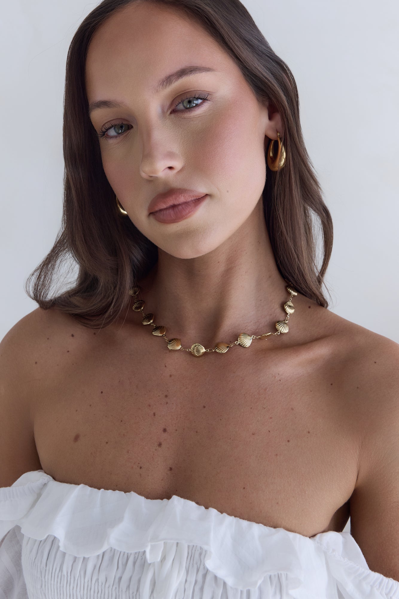 Wave Kissed Necklace Gold-Seaa Fashion