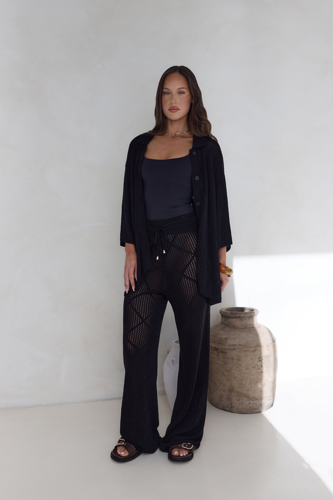 Coral Sands Top Black-Seaa Fashion