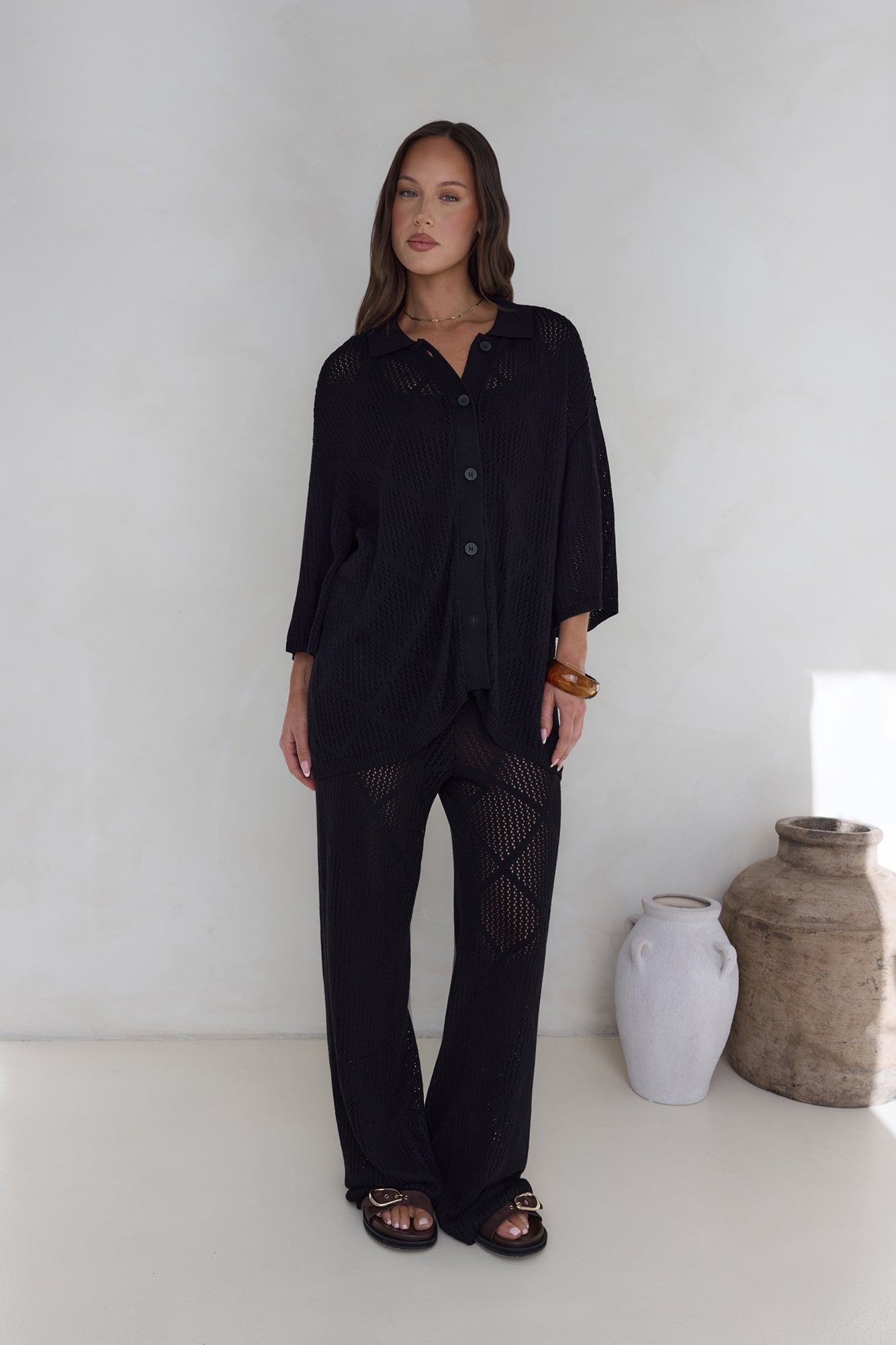 Coral Sands Top Black-Seaa Fashion