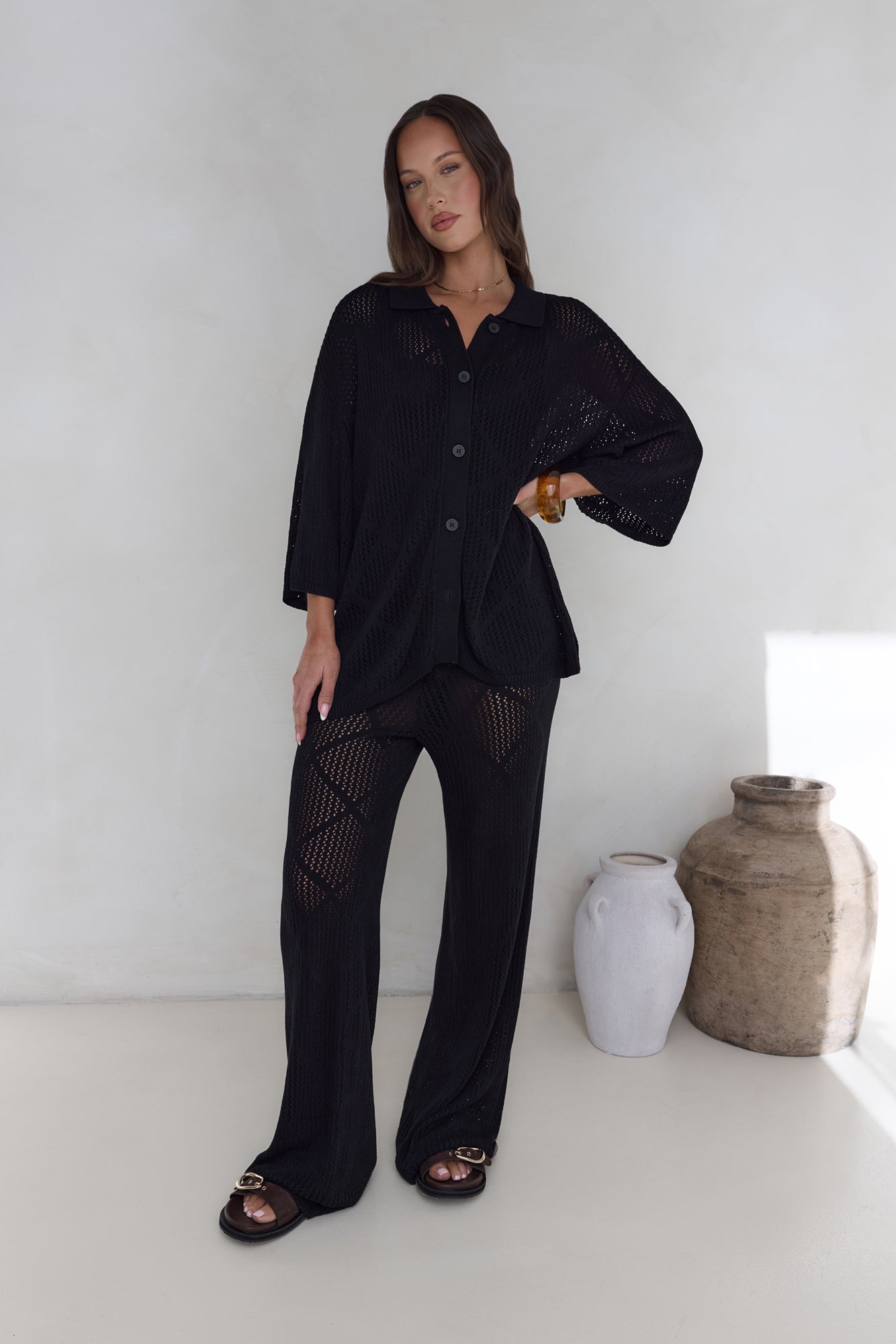 Coral Sands Top Black-Seaa Fashion