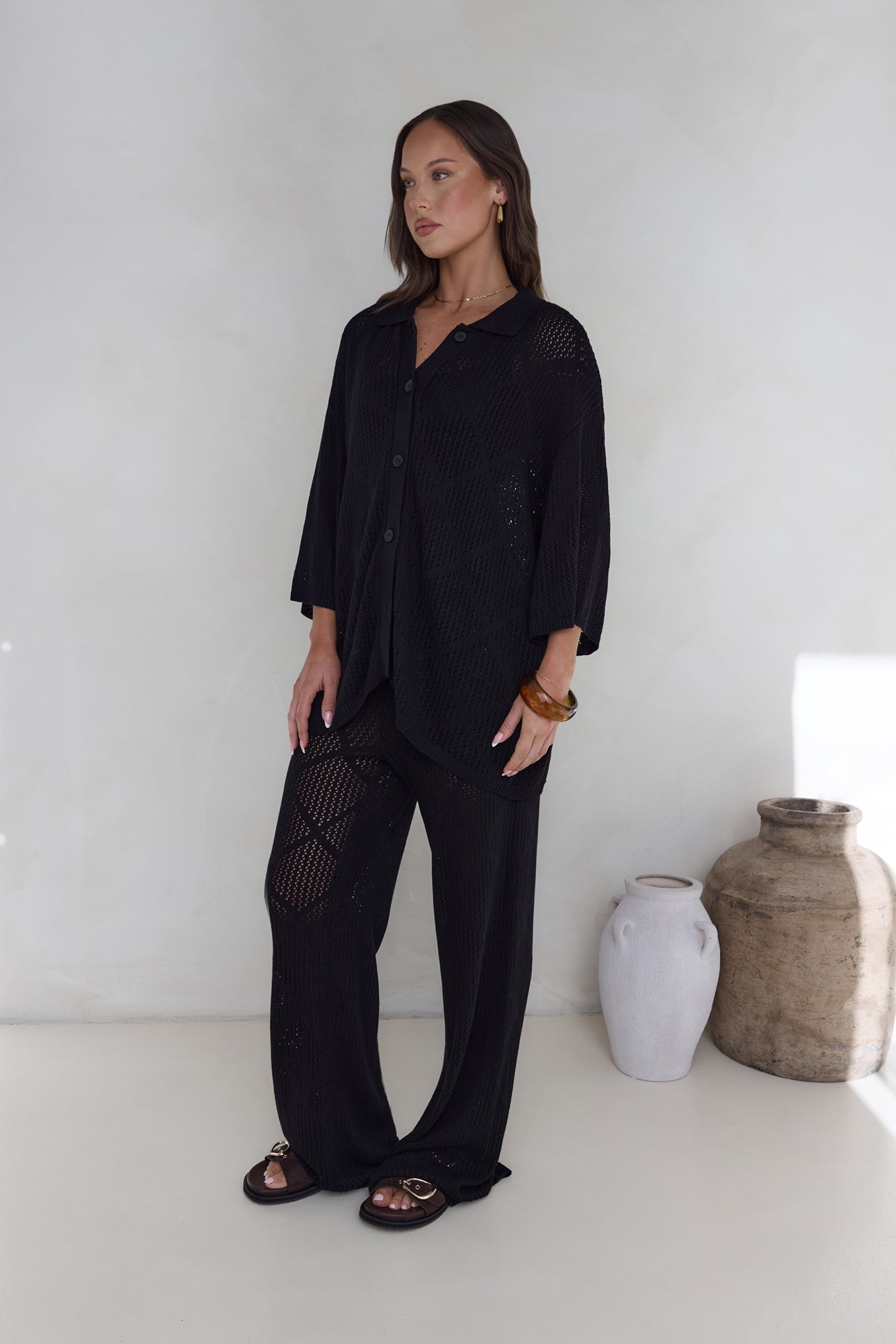 Coral Sands Top Black-Seaa Fashion